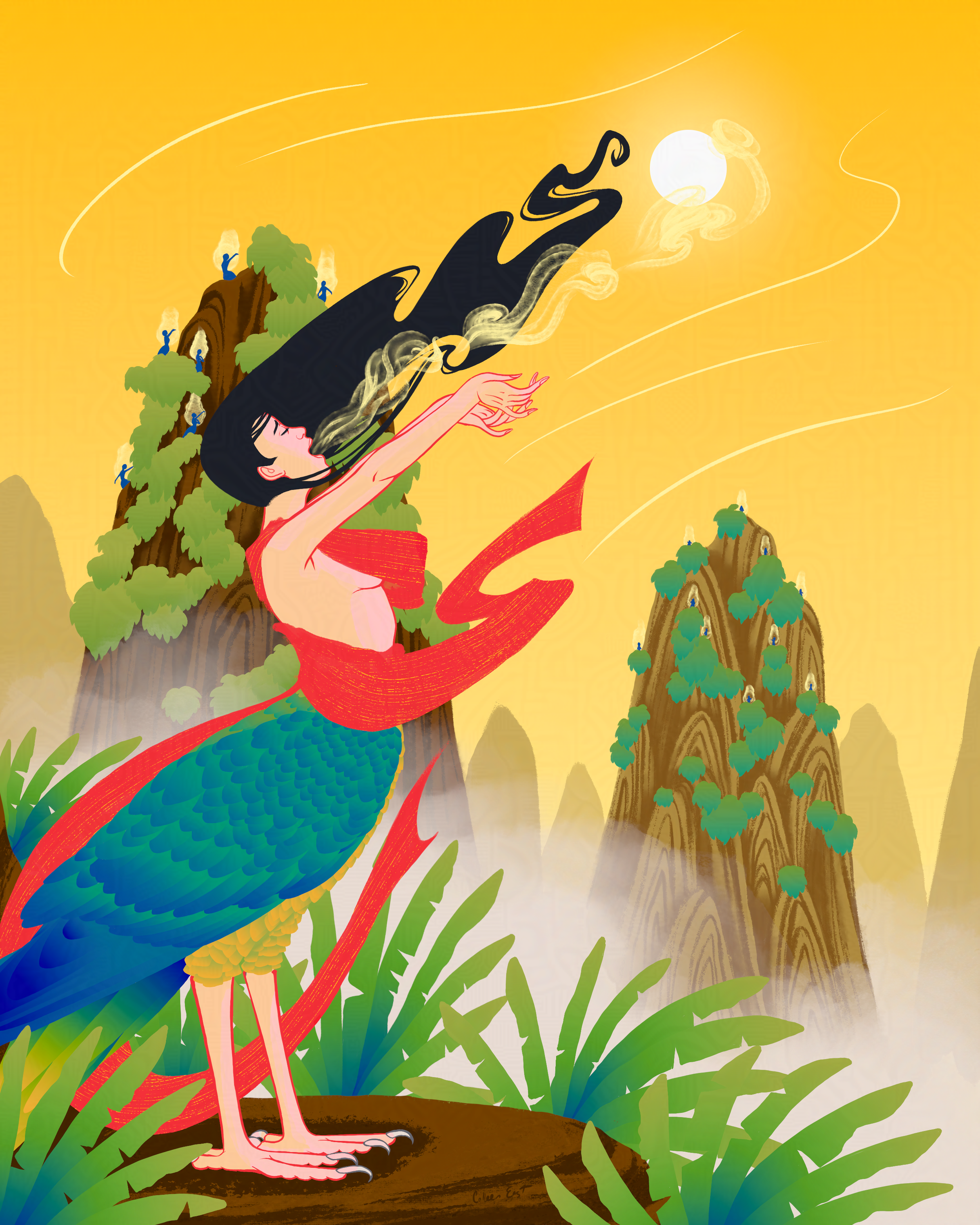 Song for the Sun (Kinnaris) - Photoshop, 2021