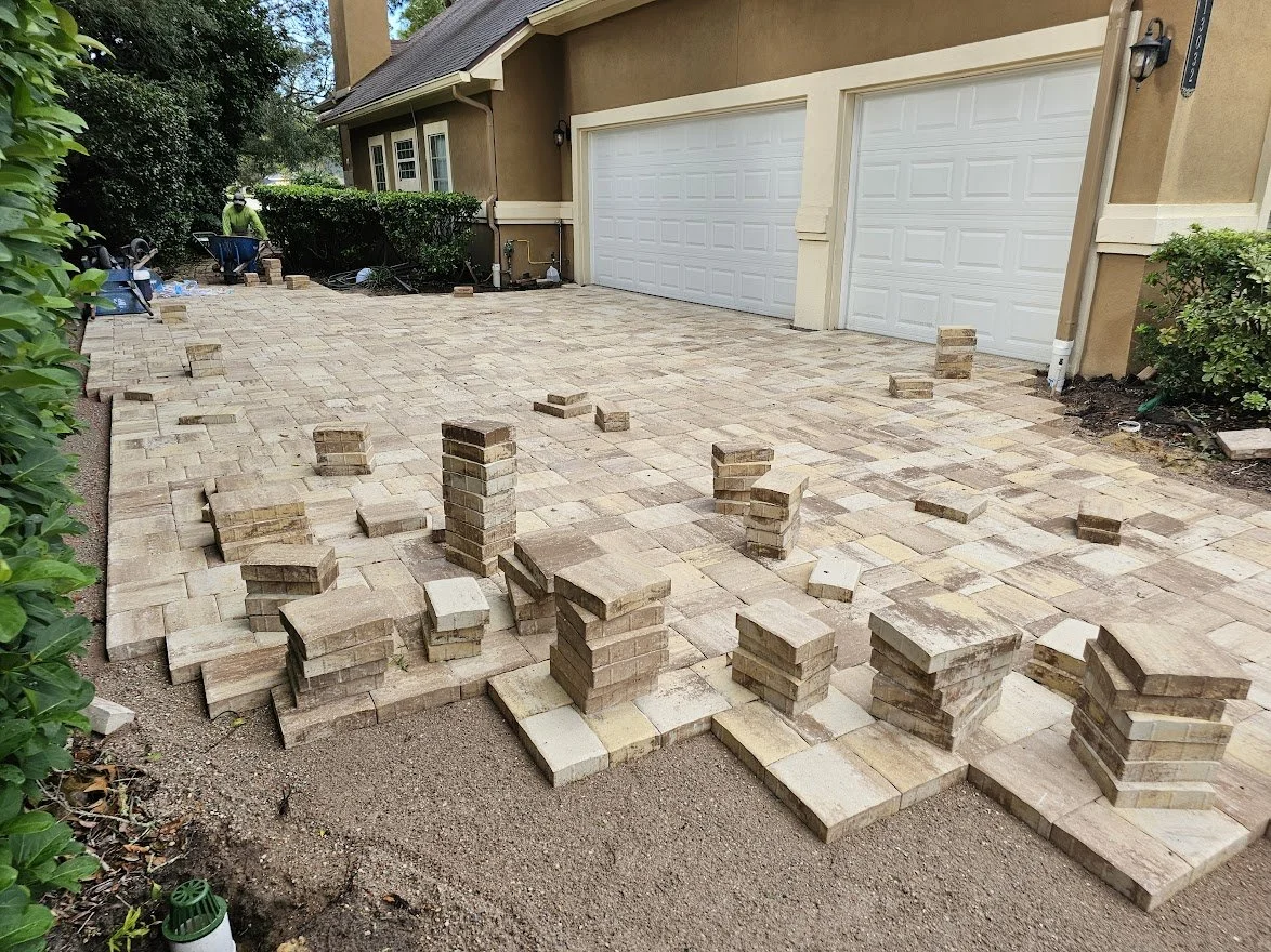 Tremron Paver Driveway installed in Jacksonville Florida by Oakstone Luxury Outdoors
