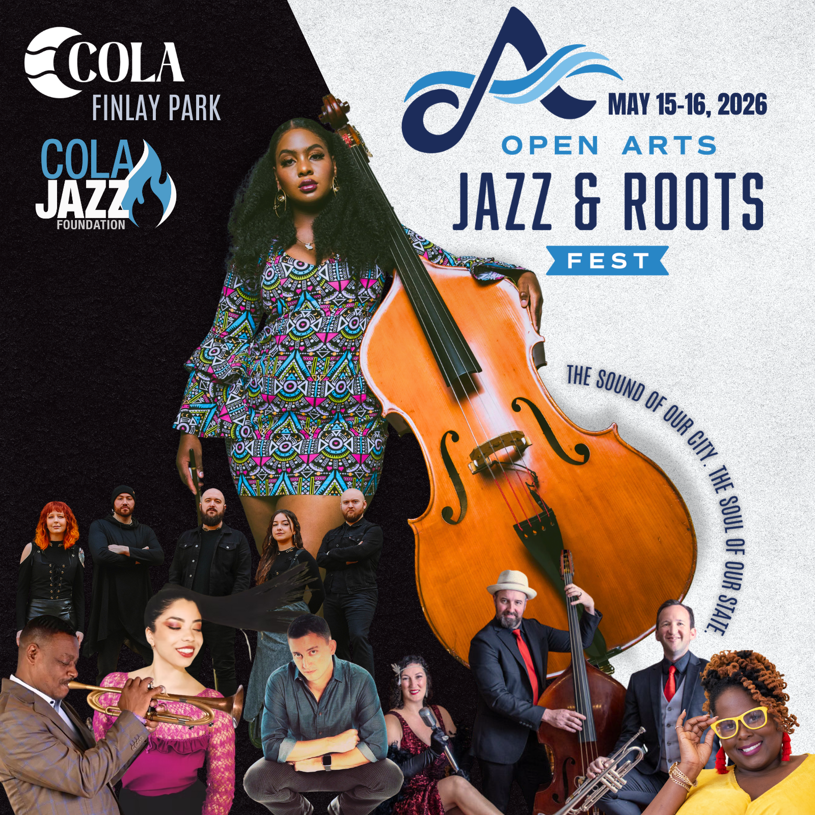 ColaJazz Open Arts Jazz & Roots Fest Square Poster