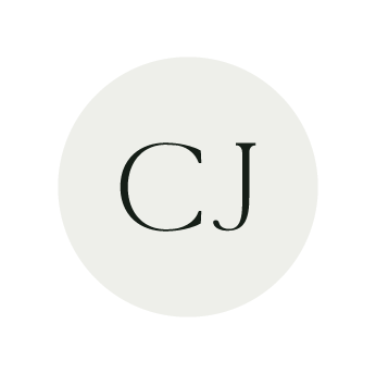 A circular logo with the initials 'CJ' in the center.