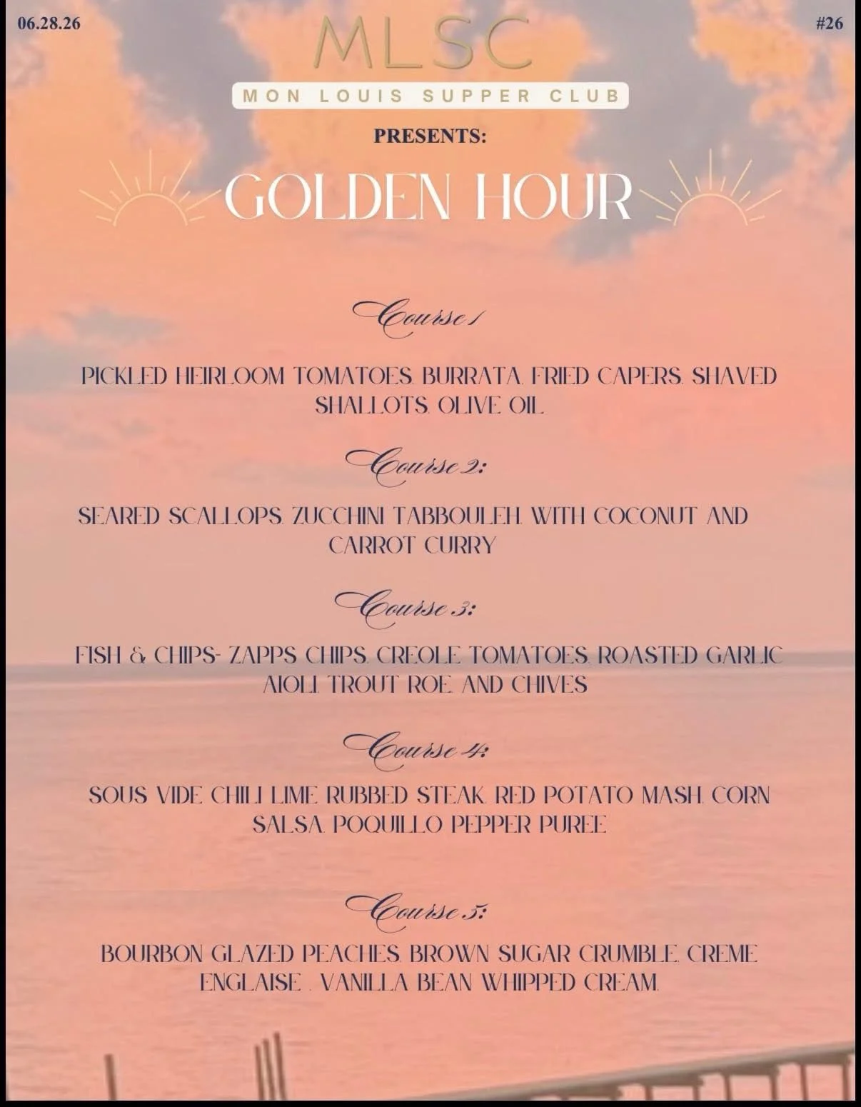 Check out what our guests got to experience at &ldquo;The Golden Hour&rdquo; our June Supper Club
Which plate would you most want to try?