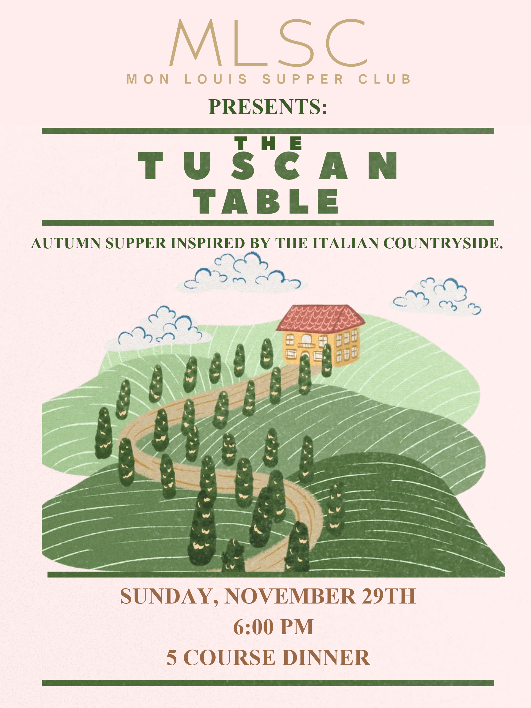 Green Illustrated Retro Style Tuscany Travel Poster.png