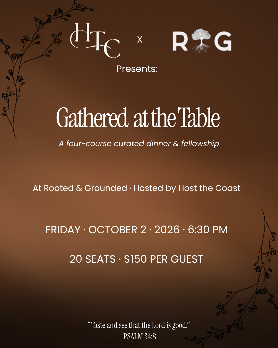 Pop Up Dinner @ Rooted & Grounded