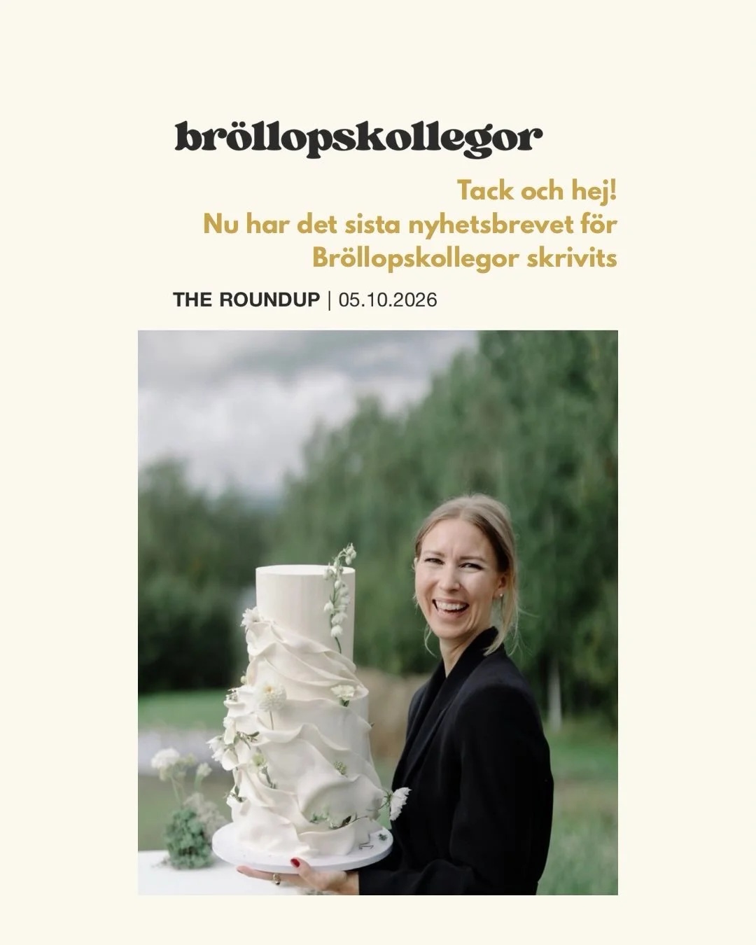Det tog mig L&Aring;NG TID innan jag satte mig ned f&ouml;r att skriva detta.

Men efter sex &aring;r med ett nyhetsbrev som n&aring;tt ut till m&aring;nga hundratals av er, &auml;r det nu slut.
Jag har skrivit det sista nyhetsbrevet f&ouml;r Br&ouml
