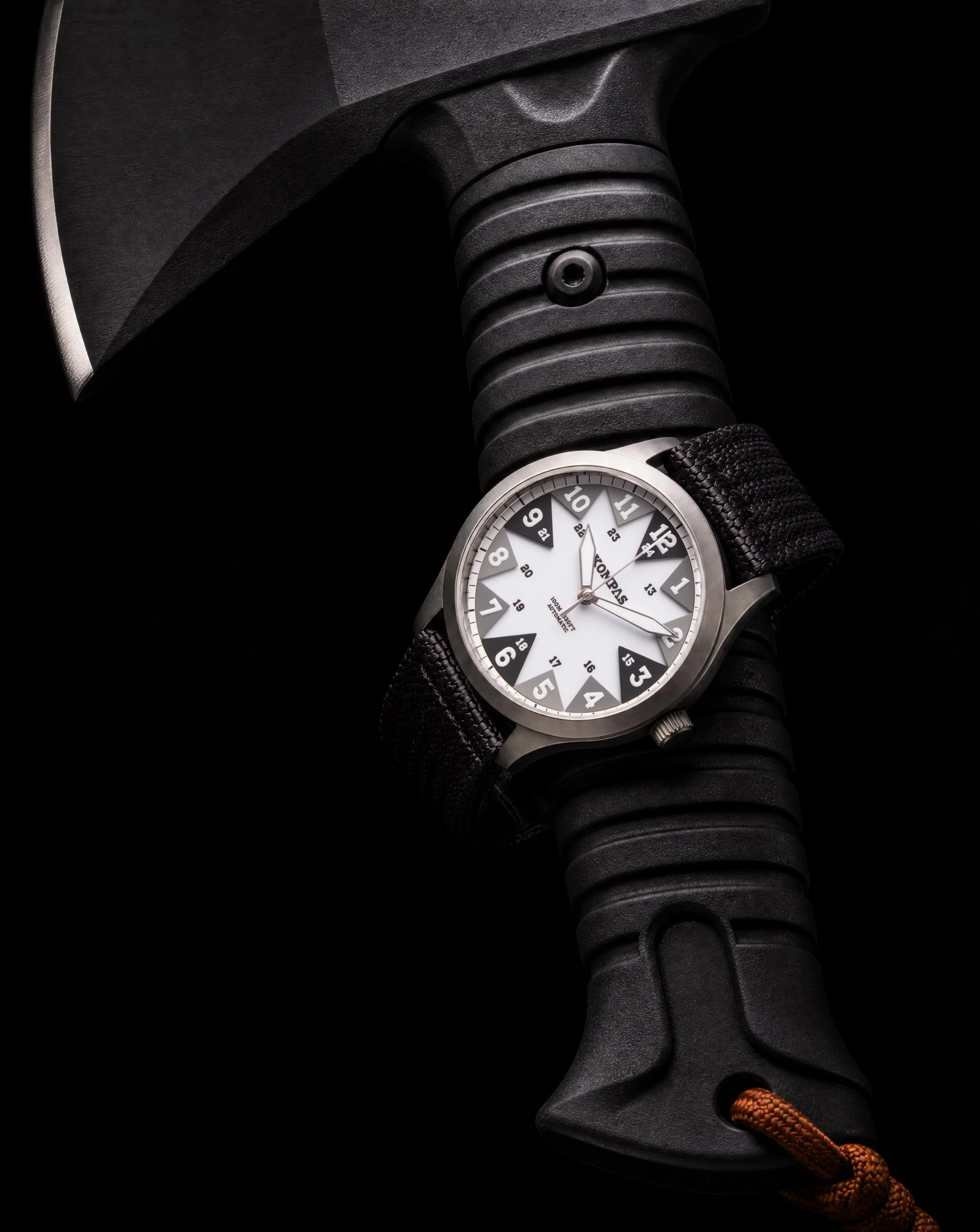 Built for the wild.
Paired with the tools made to cut through it.

The North was engineered for clarity under pressure with our triangular performance layer, high visibility markers, rugged sandblasted case, and everyday durability built for demandin