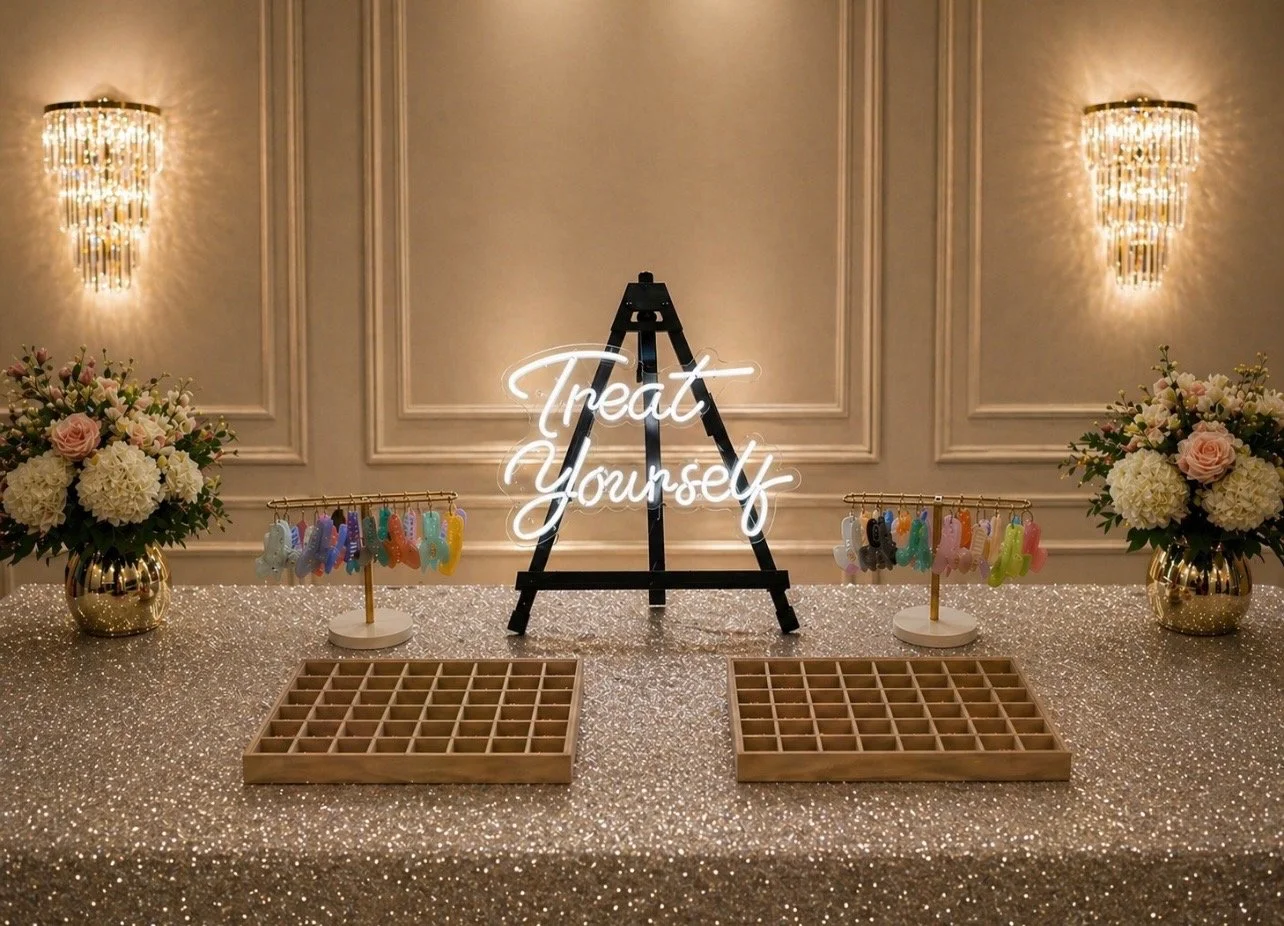 Charm bar experience by Blush & Bliss by Mya—curated interactive entertainment for Bat Mitzvahs, Sweet 16s, and upscale birthday parties in Chicago and the North Shore.