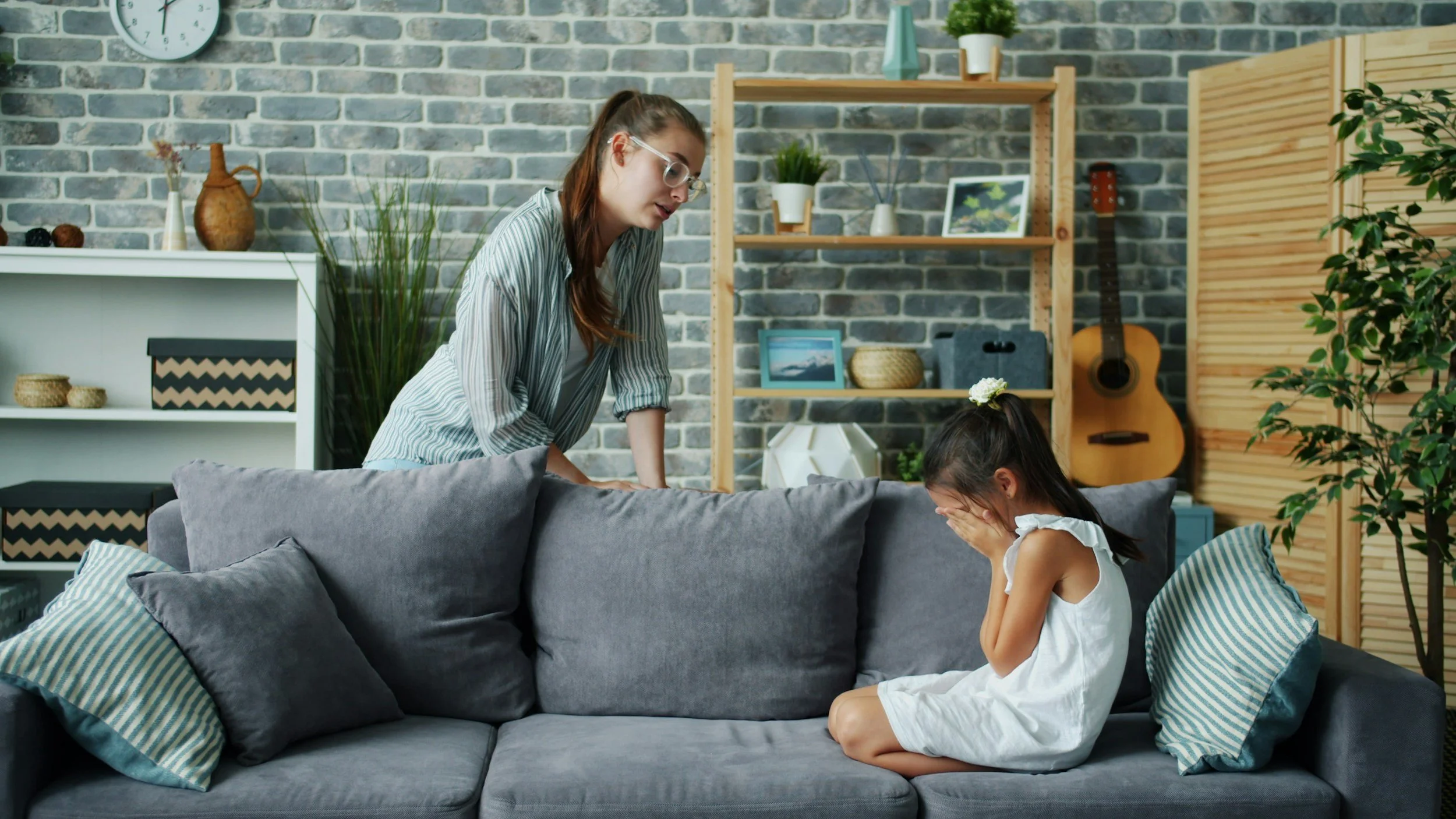 Therapist helping clients develop healthy coping skills.