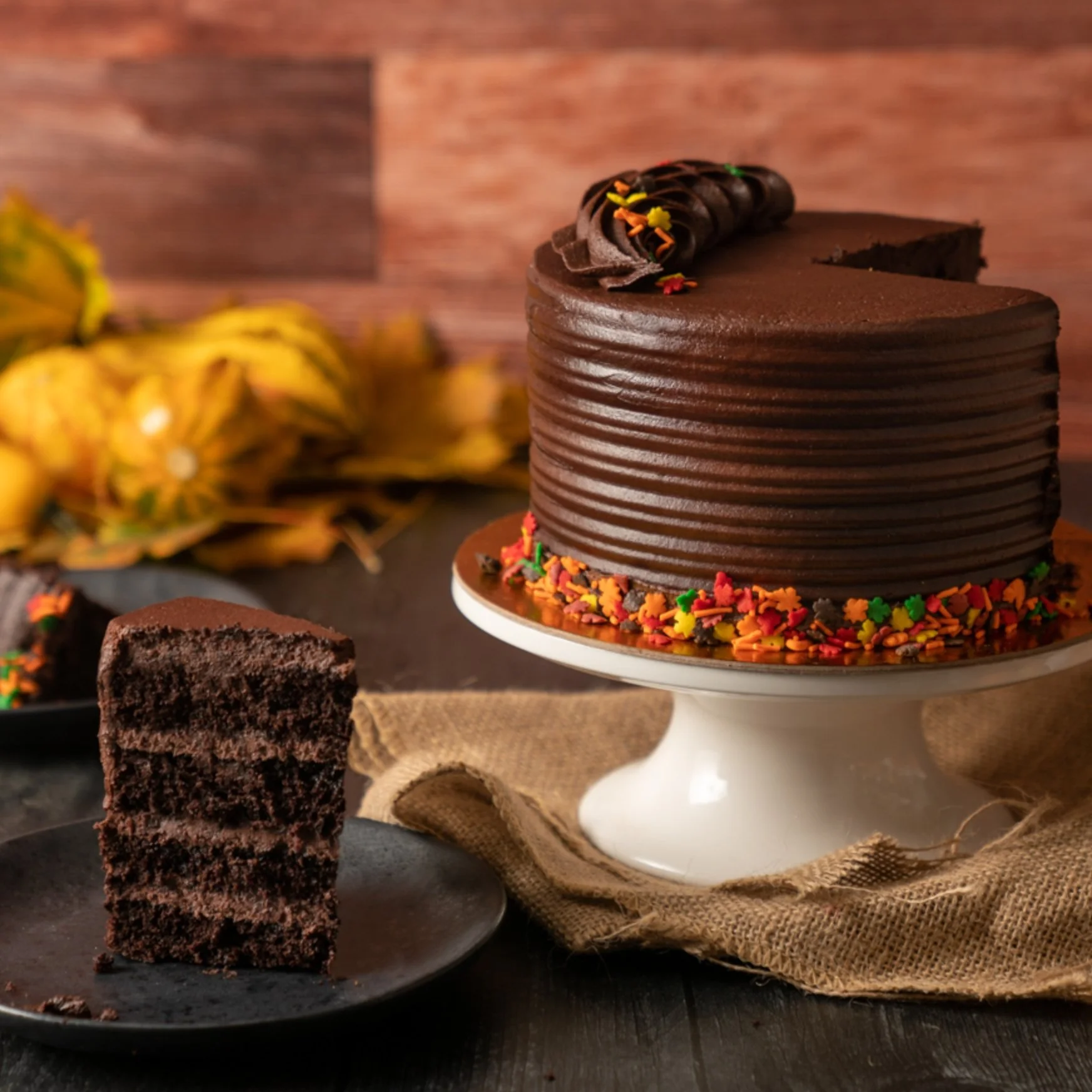 Chocolate Harvest Layer Cake
