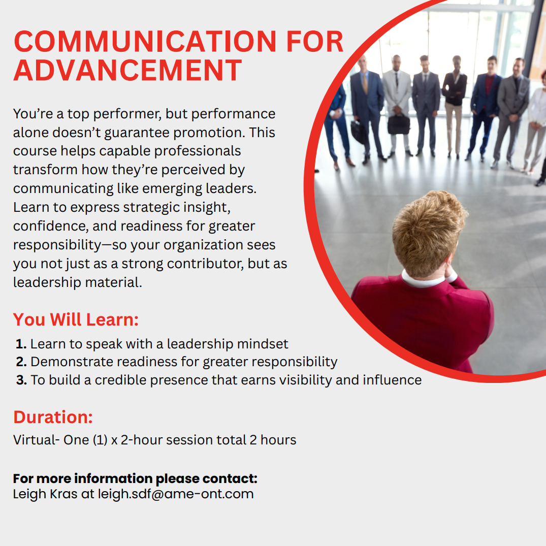 Communicating For Advancement