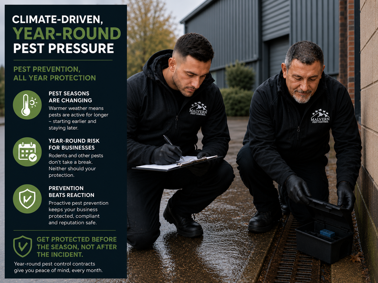 Year-Round Pest Pressure for Businesses
