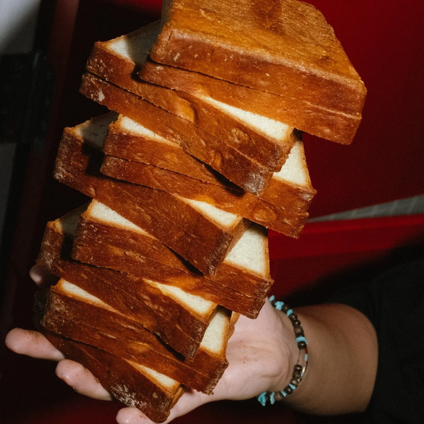 Neat stacks are for spreadsheets. We bake 💅

We&rsquo;re good ☝

#sydneybakery #sydneyfood #bread #bakerylife