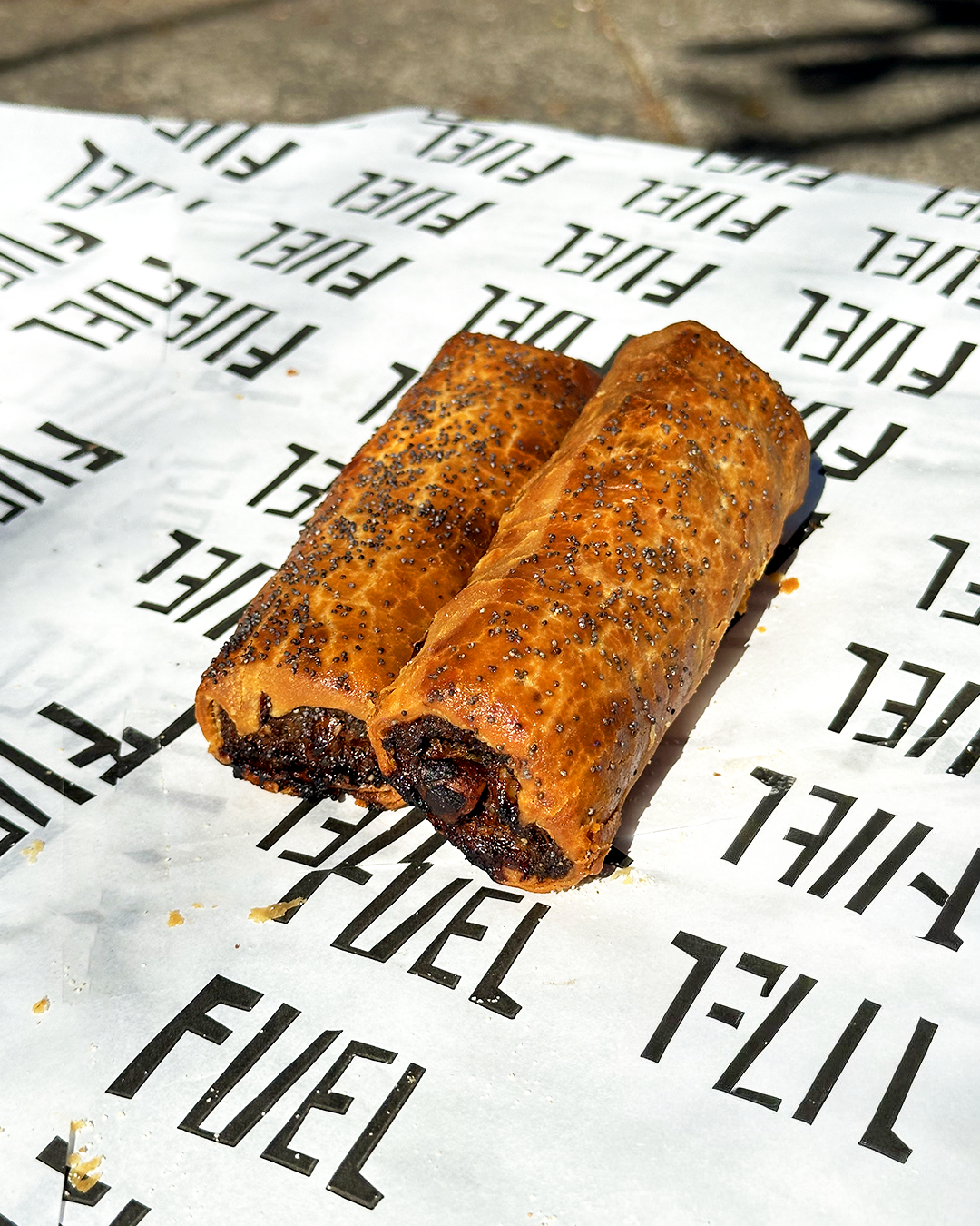 Lamb, almond and currant sausage roll