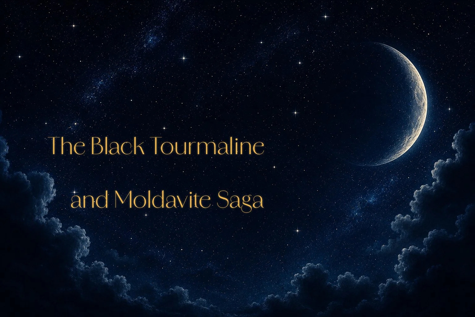 The Black Tourmaline and Moldavite Saga: 