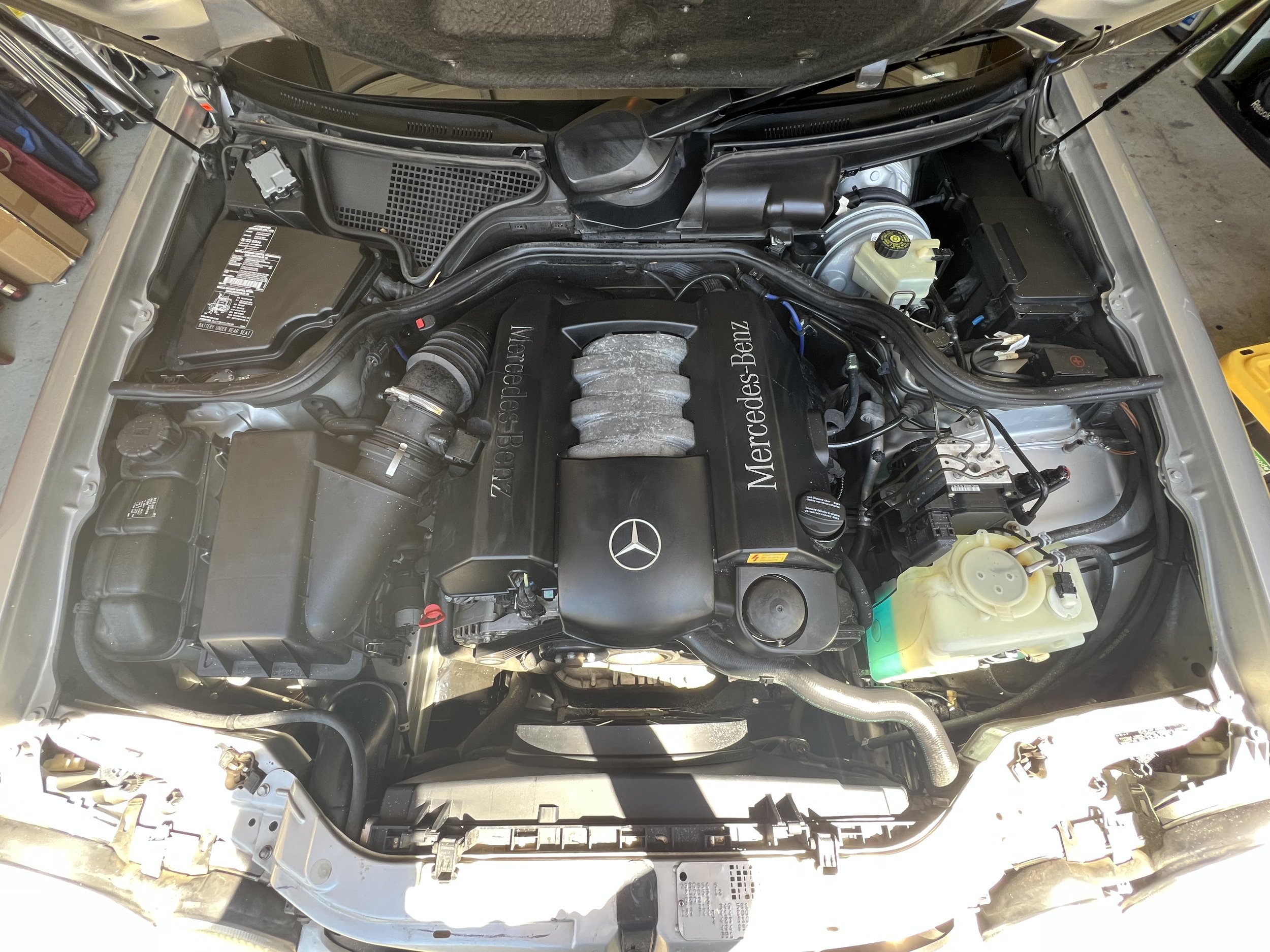 After Mercedes Benz E320 Engine Bay