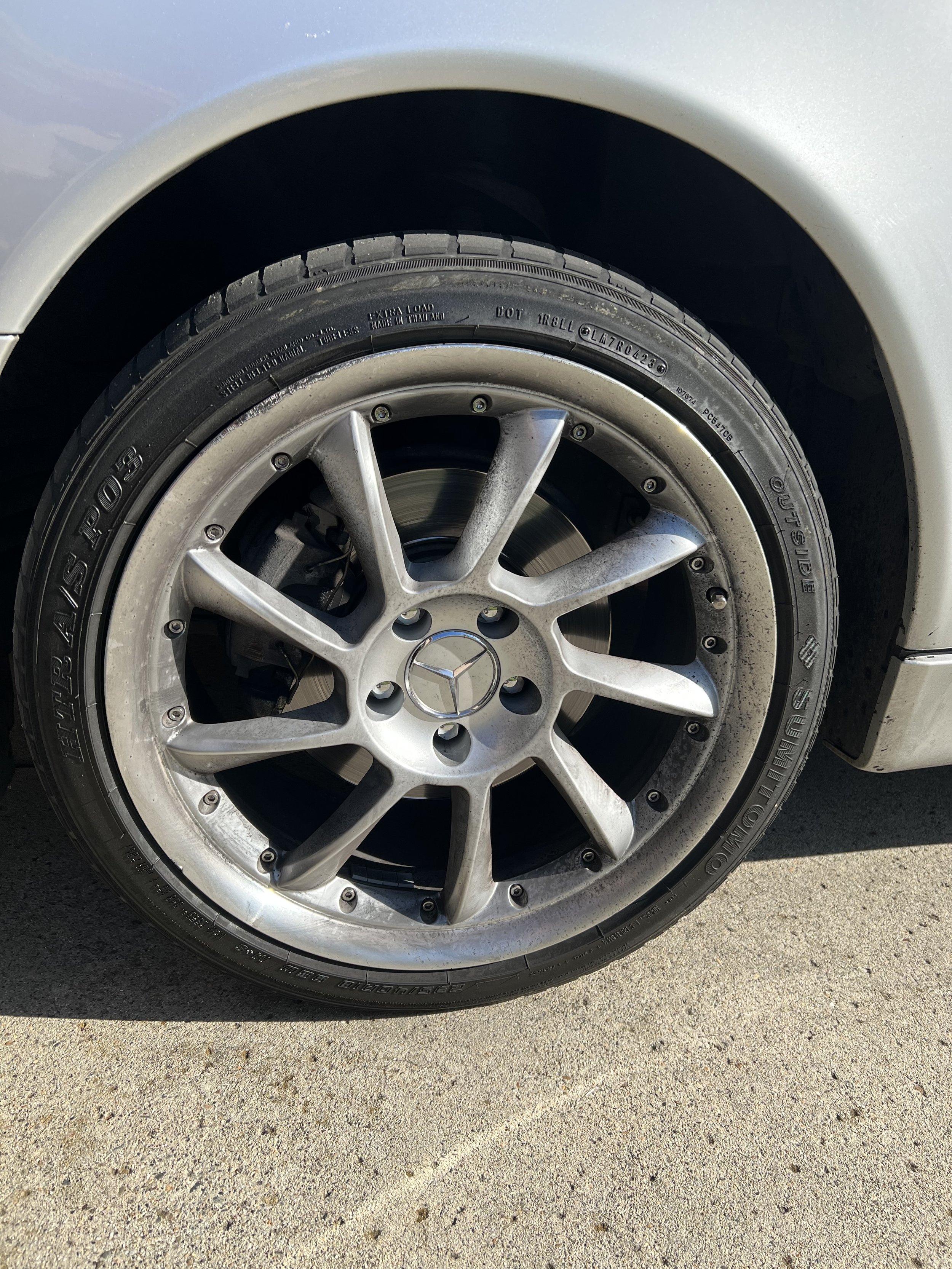 Before Mercedes Benz E320 Wheels