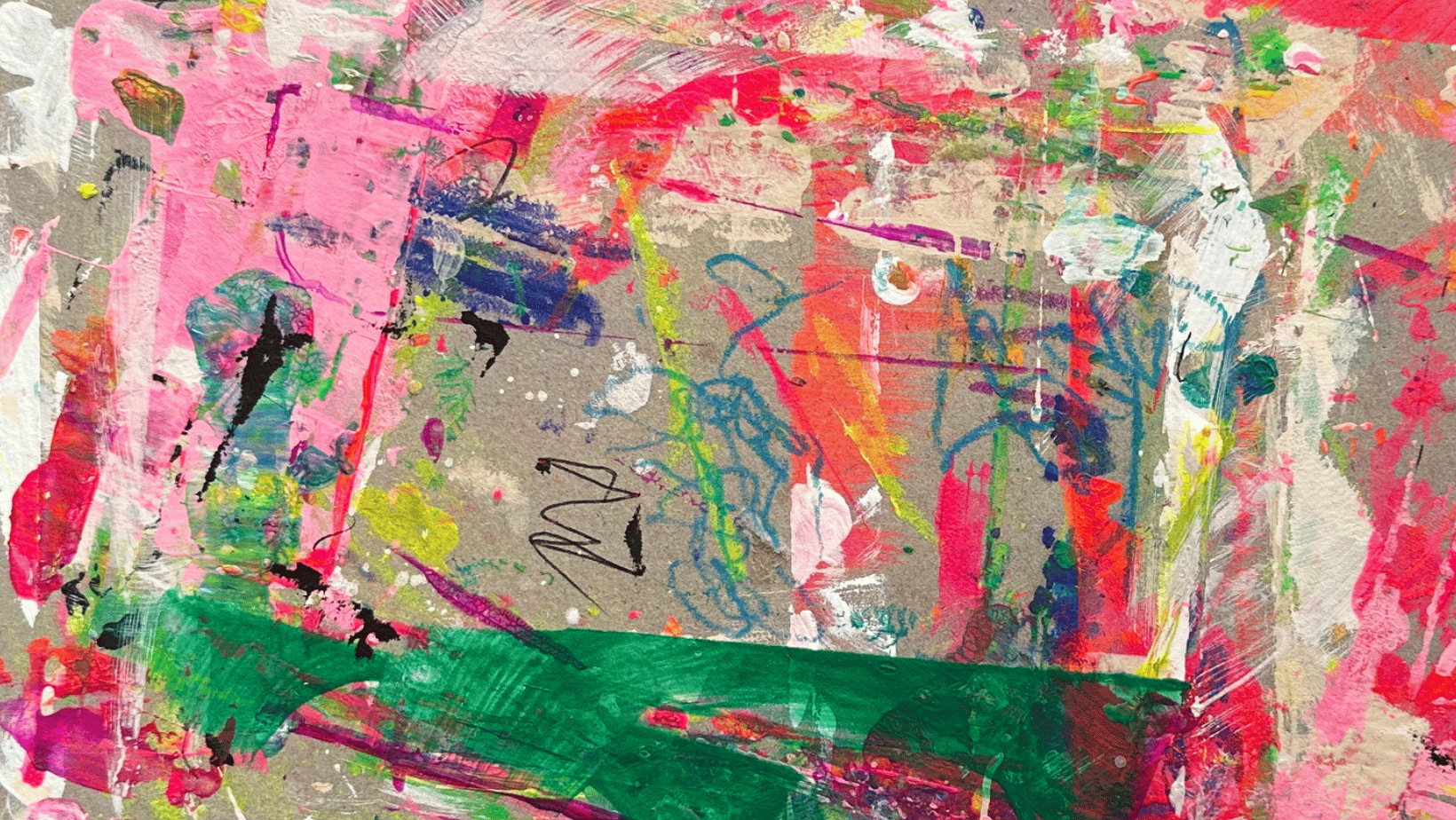 abstract art neon moodboard - ashleykesner.com