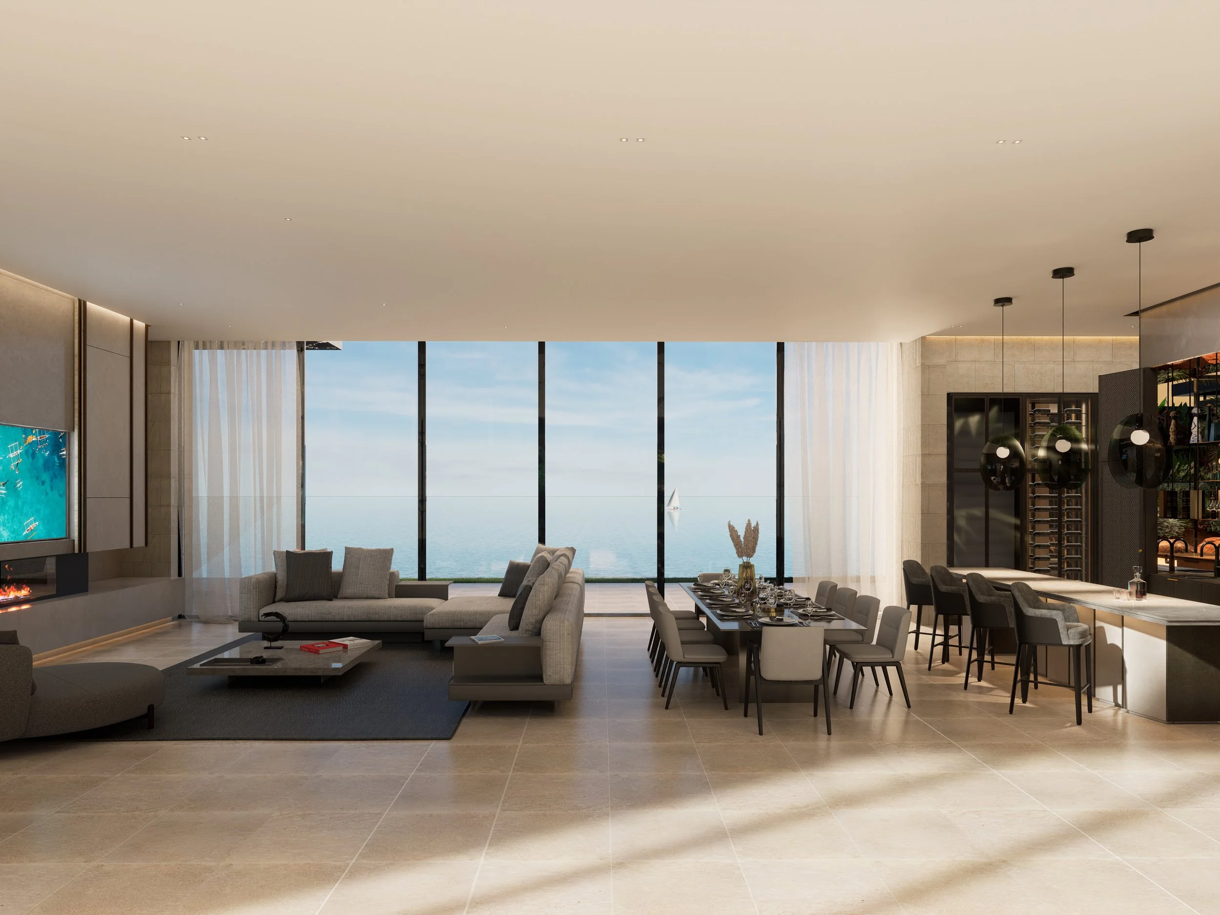 Abtt House, Living room by Jules Wilson Studio
