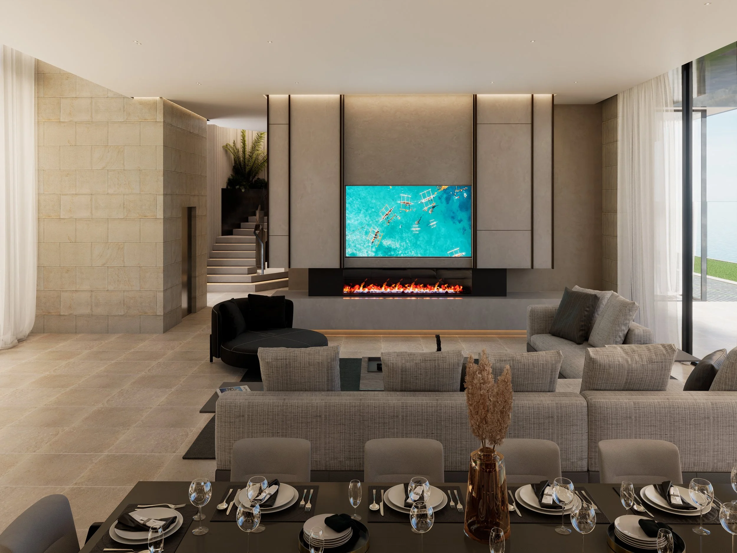 Abtt House, Living room 03 by Jules Wilson Studio