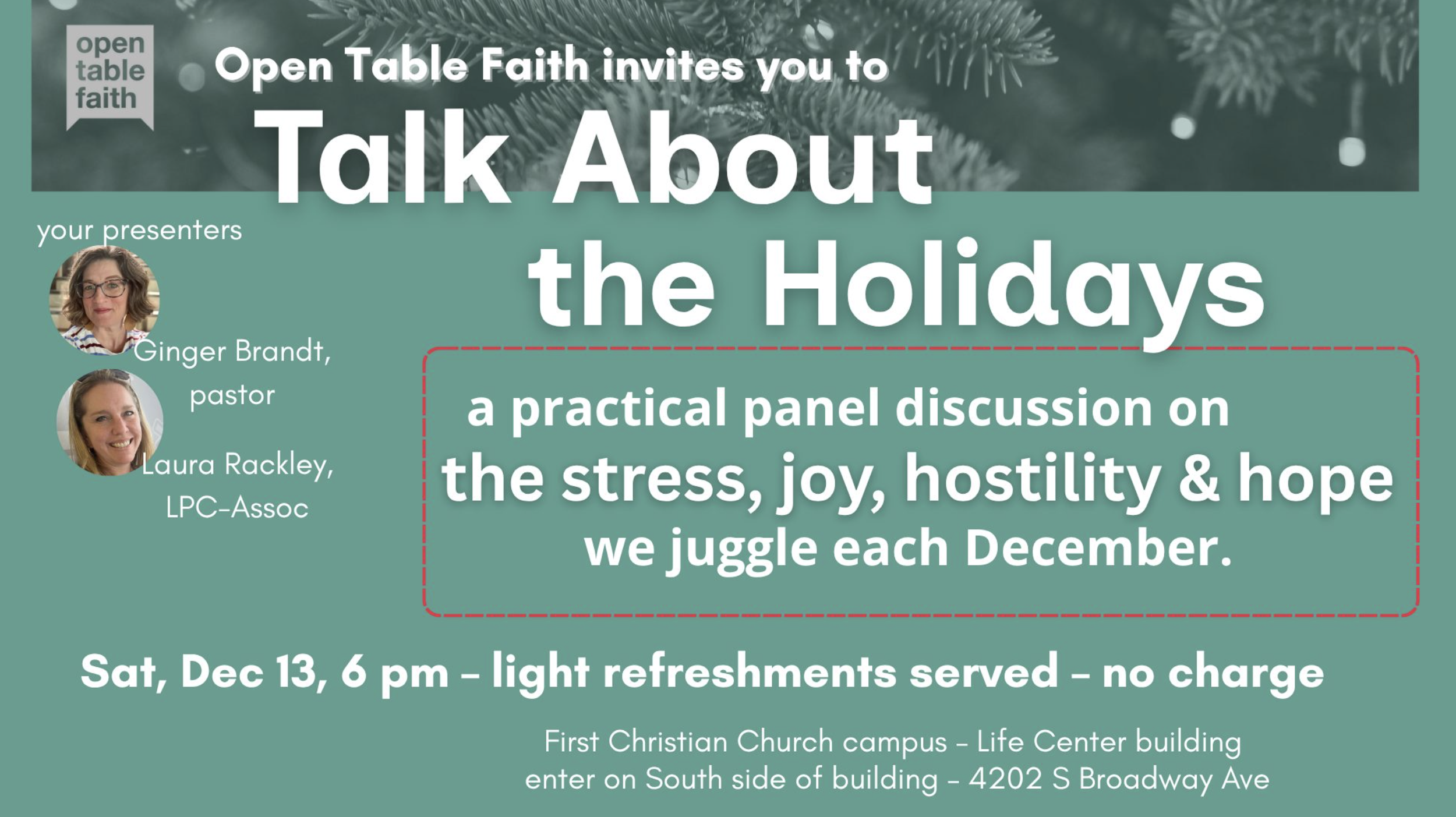Let's Talk About the Holidays!