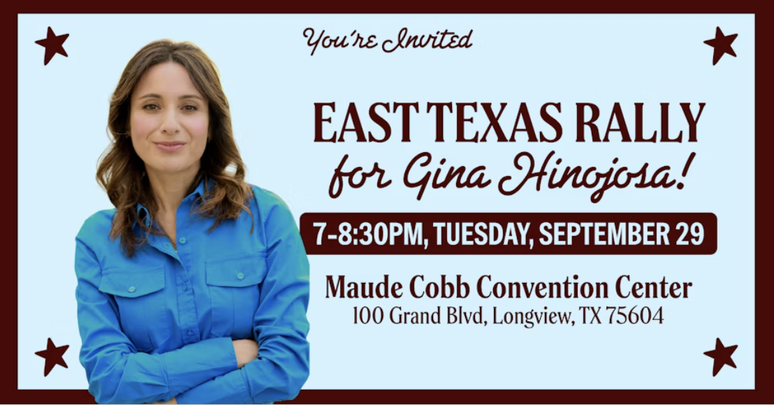 Gina for East Texas Rally
