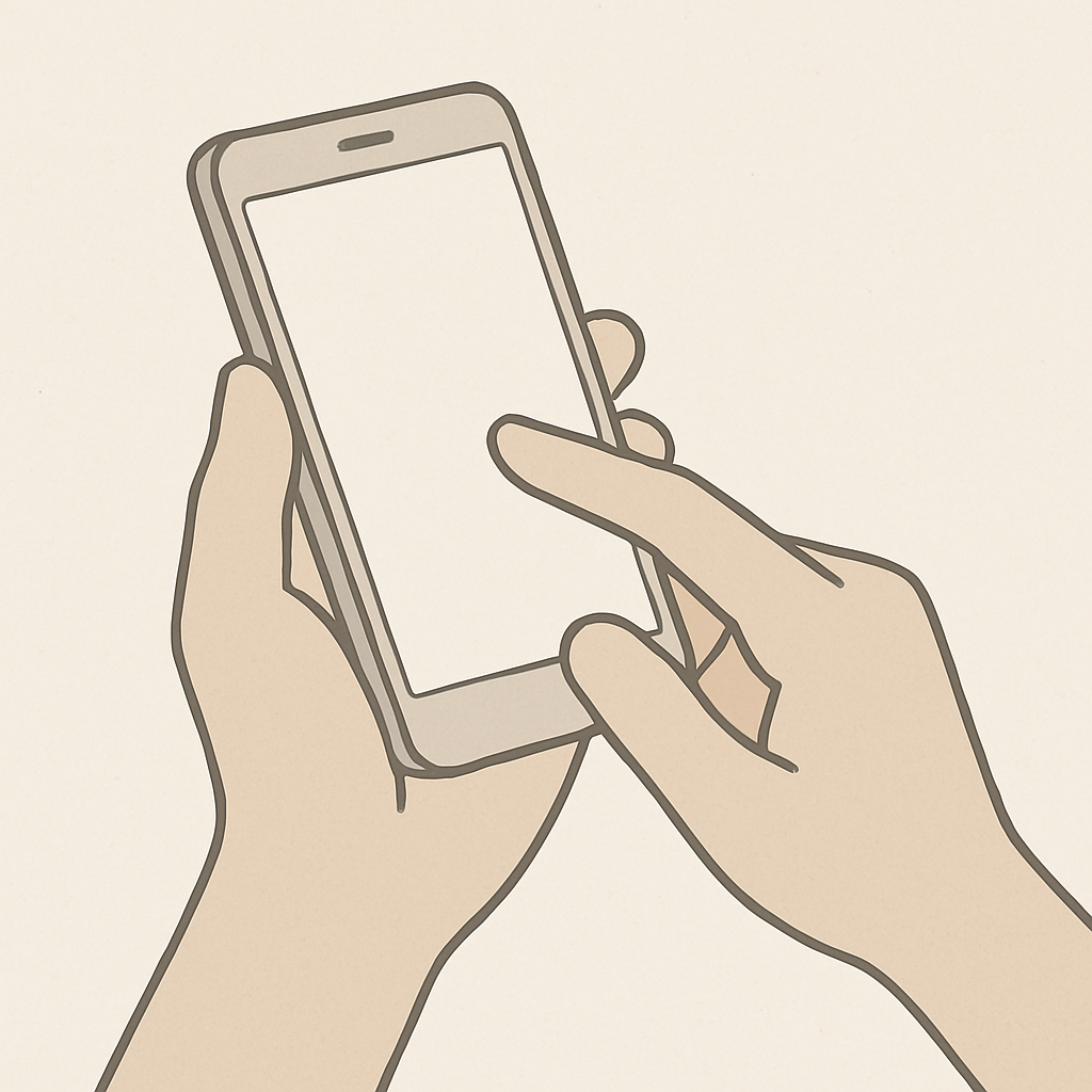 Smartphone reservation illustration