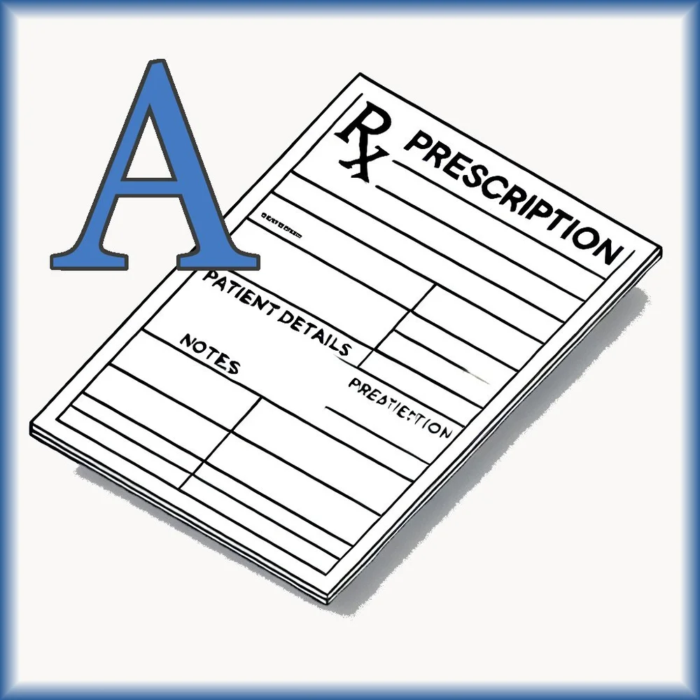 Prescription form illustration