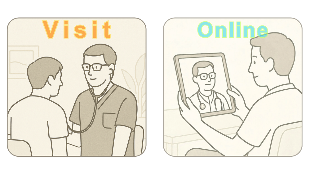 Home visit vs online consultation for fever and acute illness in Tokyo