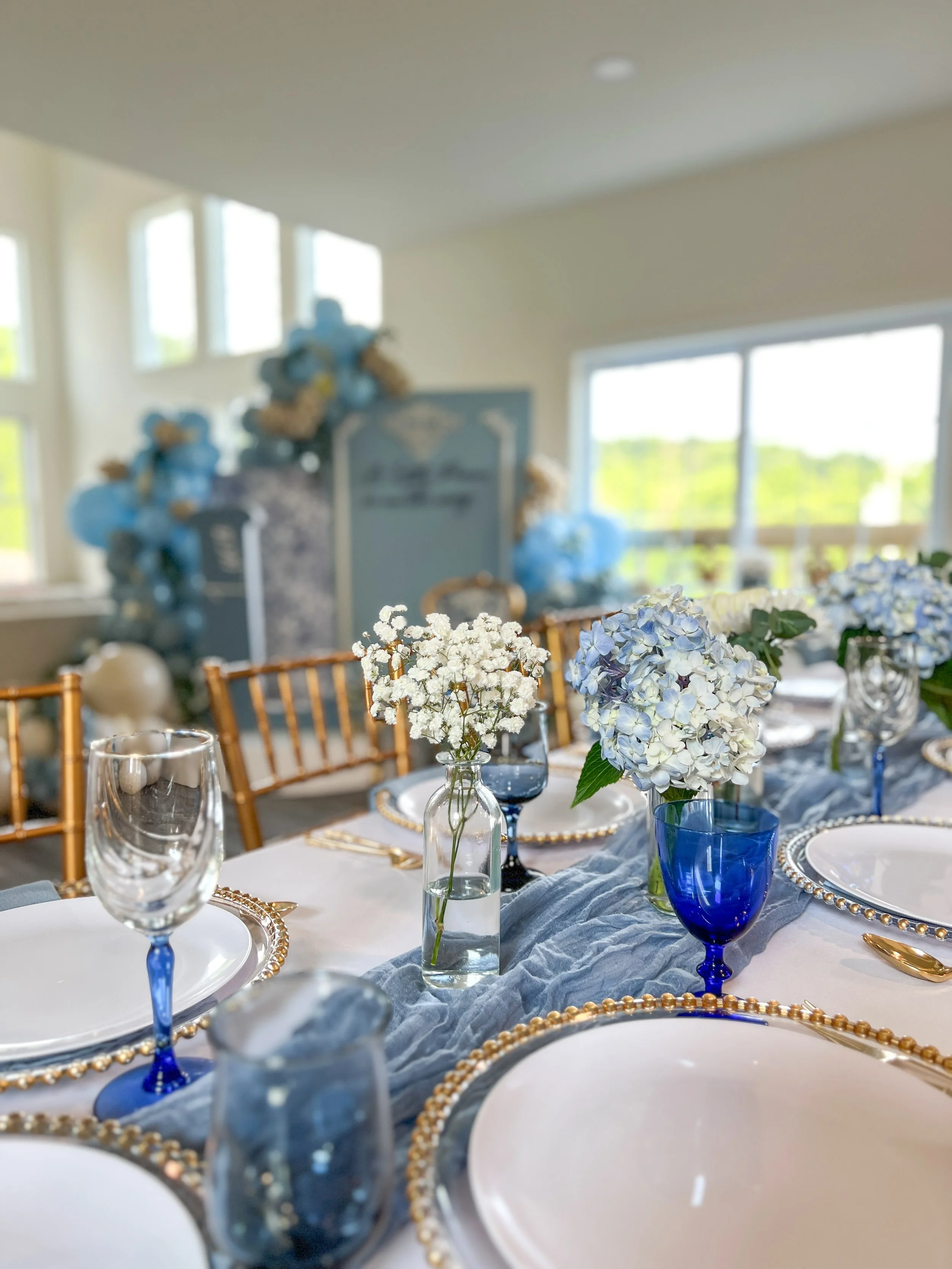 Baby Shower  Event Styling set up in Saucon Valley, PA. 
