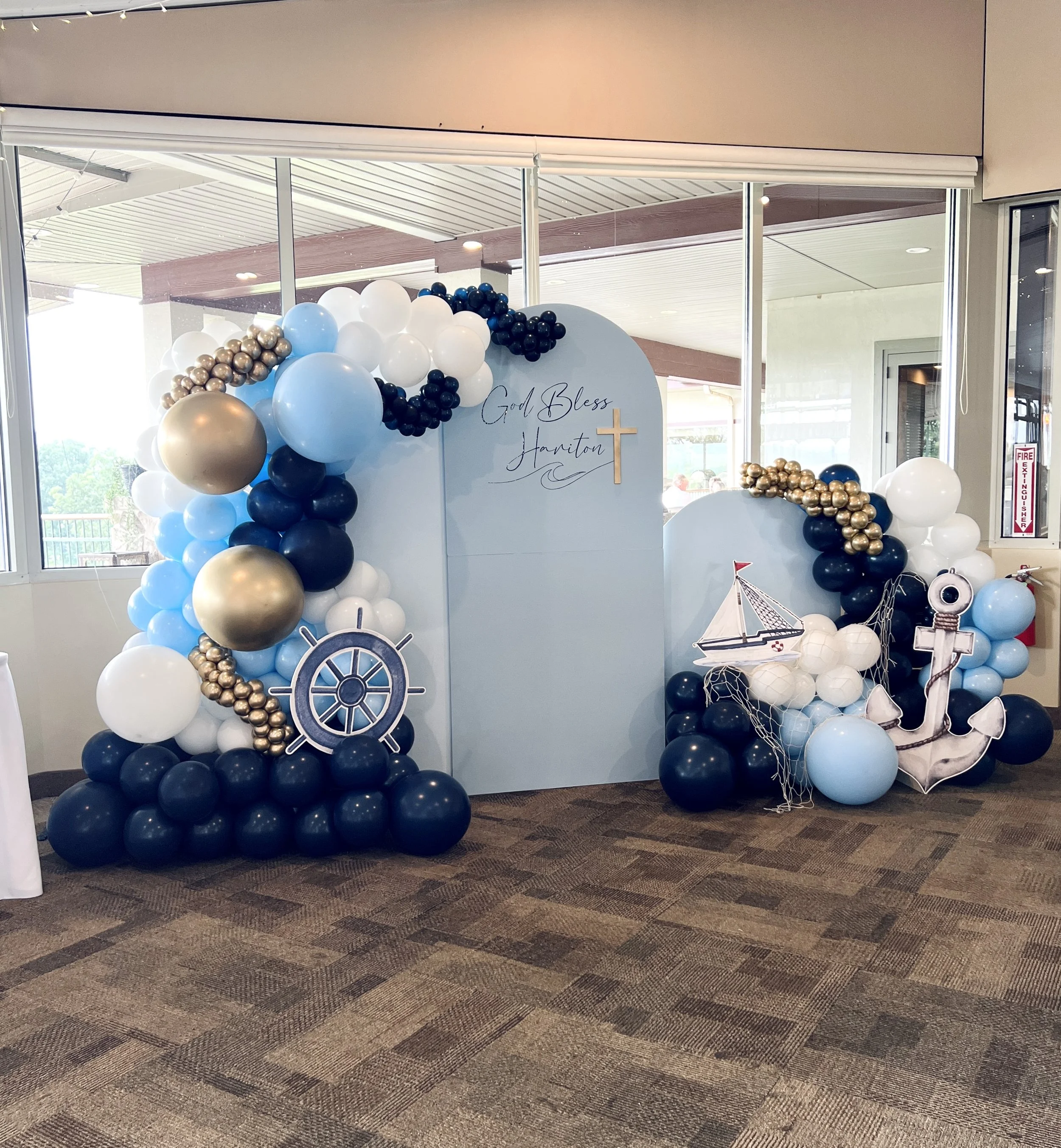 Baptism Decoration in Woodstone Country Club located in the Lehigh Valley 