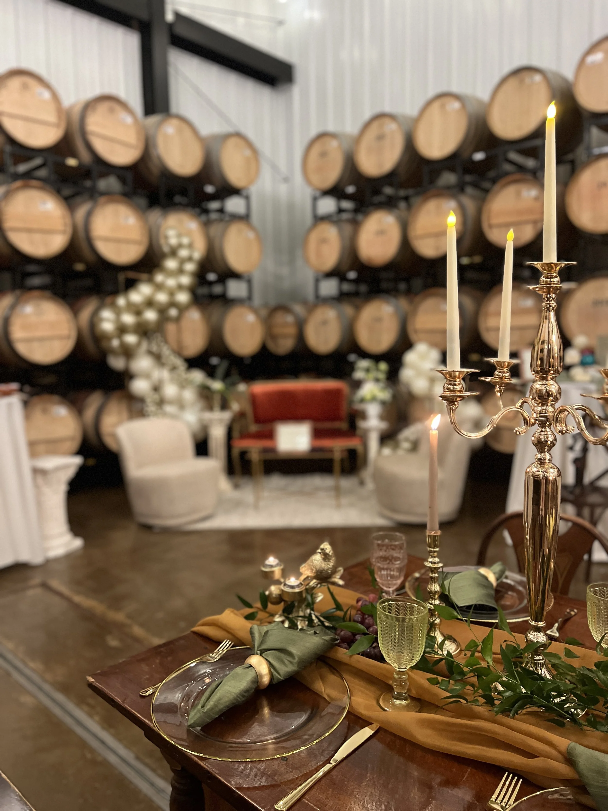 Bridal Shower set up at Folino State Winery, Kutztown, PA. 