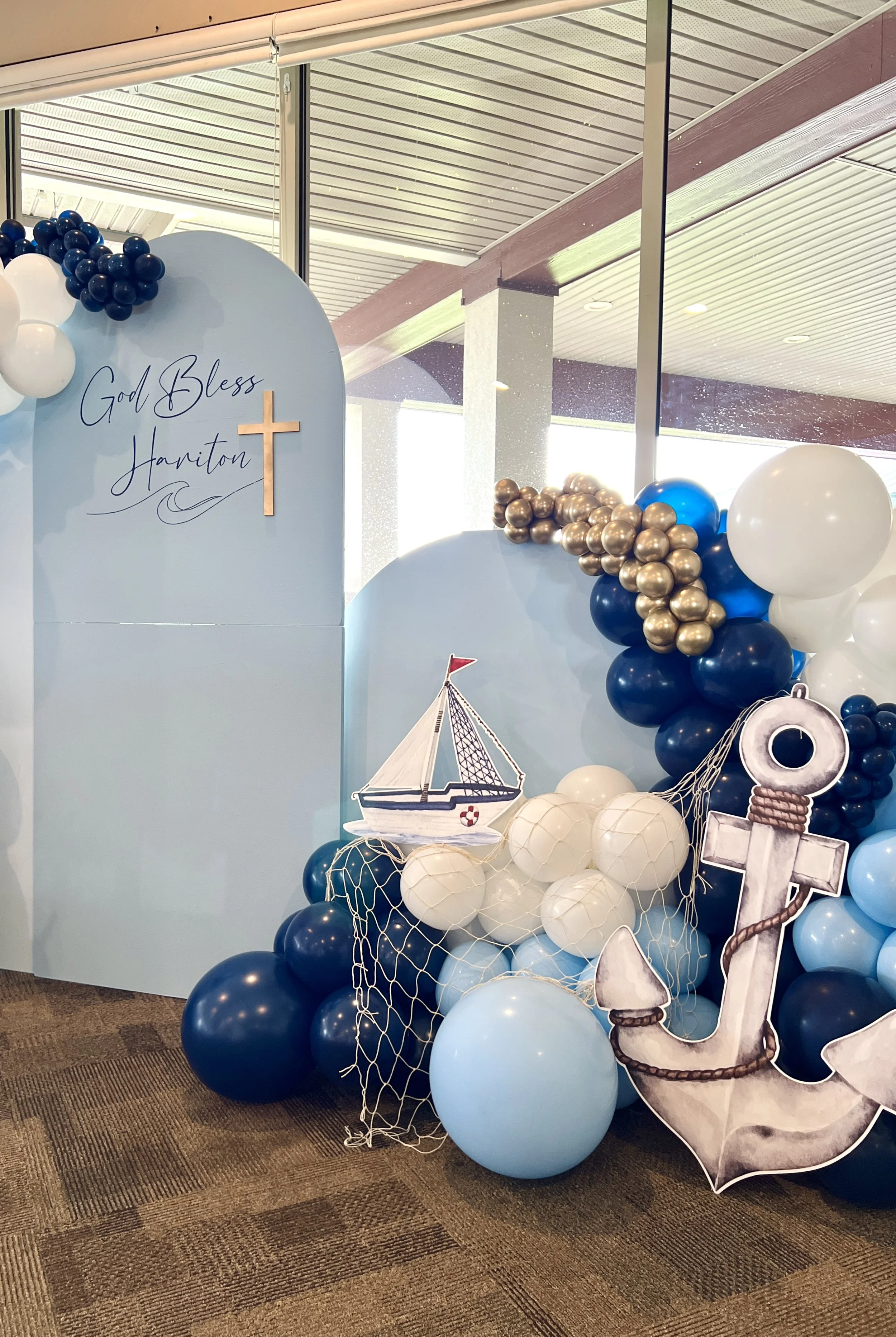Baptism Decoration in Woodstone Country Club located in the Lehigh Valley 