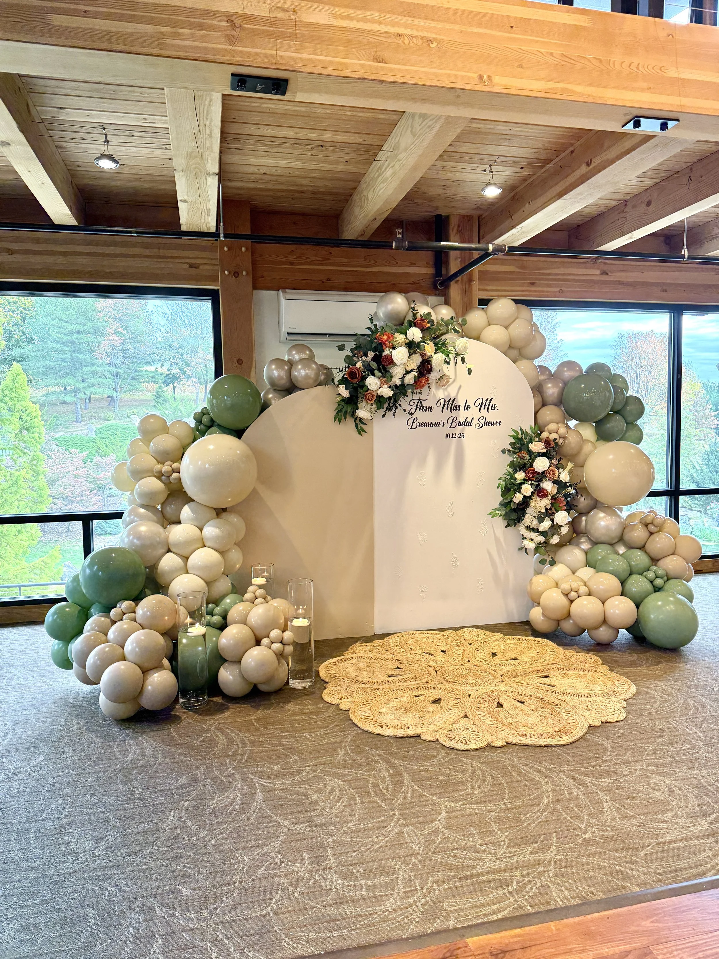 Glassbern in Bridal Shower