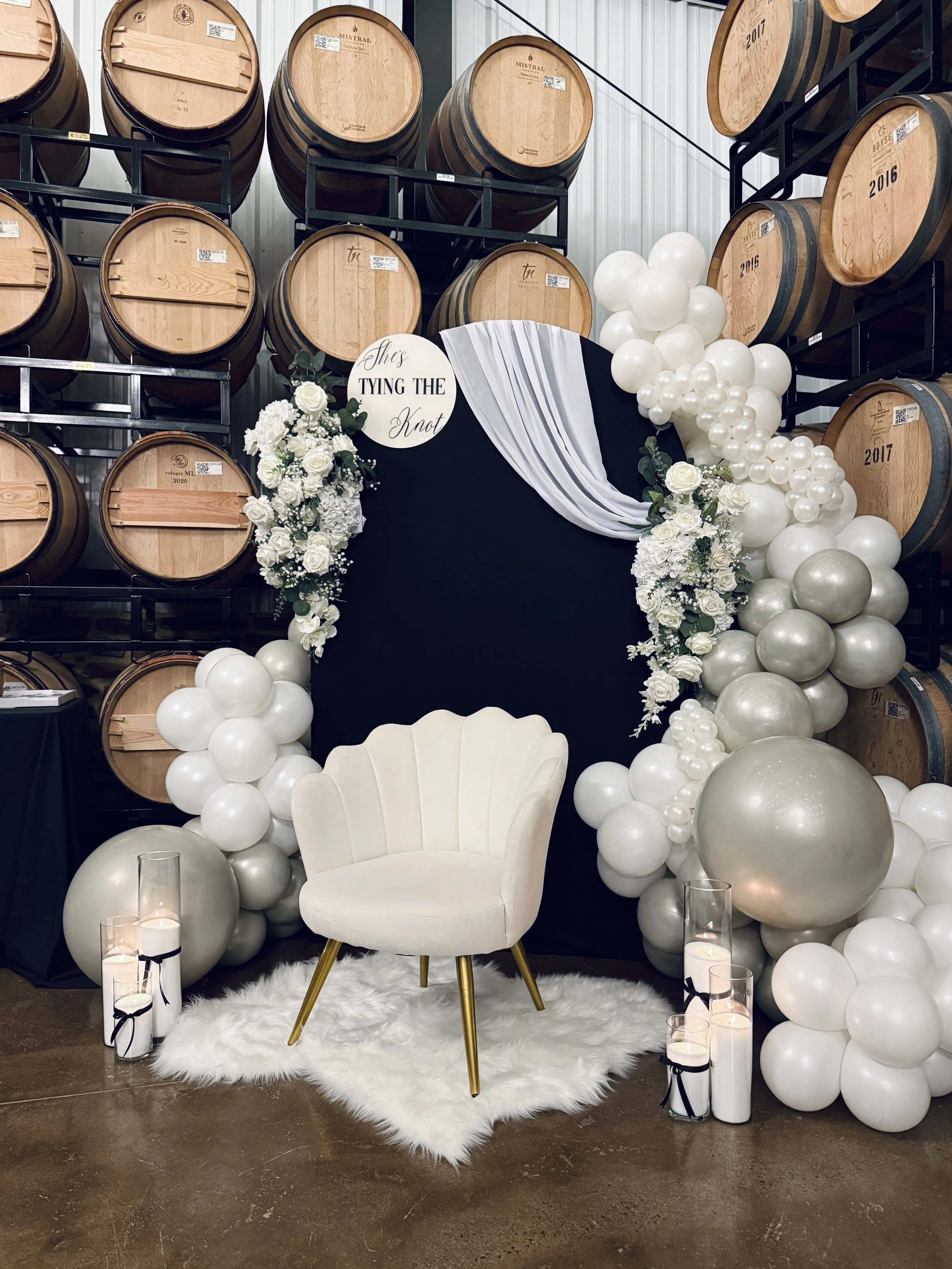 Bridal Shower set up at Folino State Winery, Kutztown, PA. 