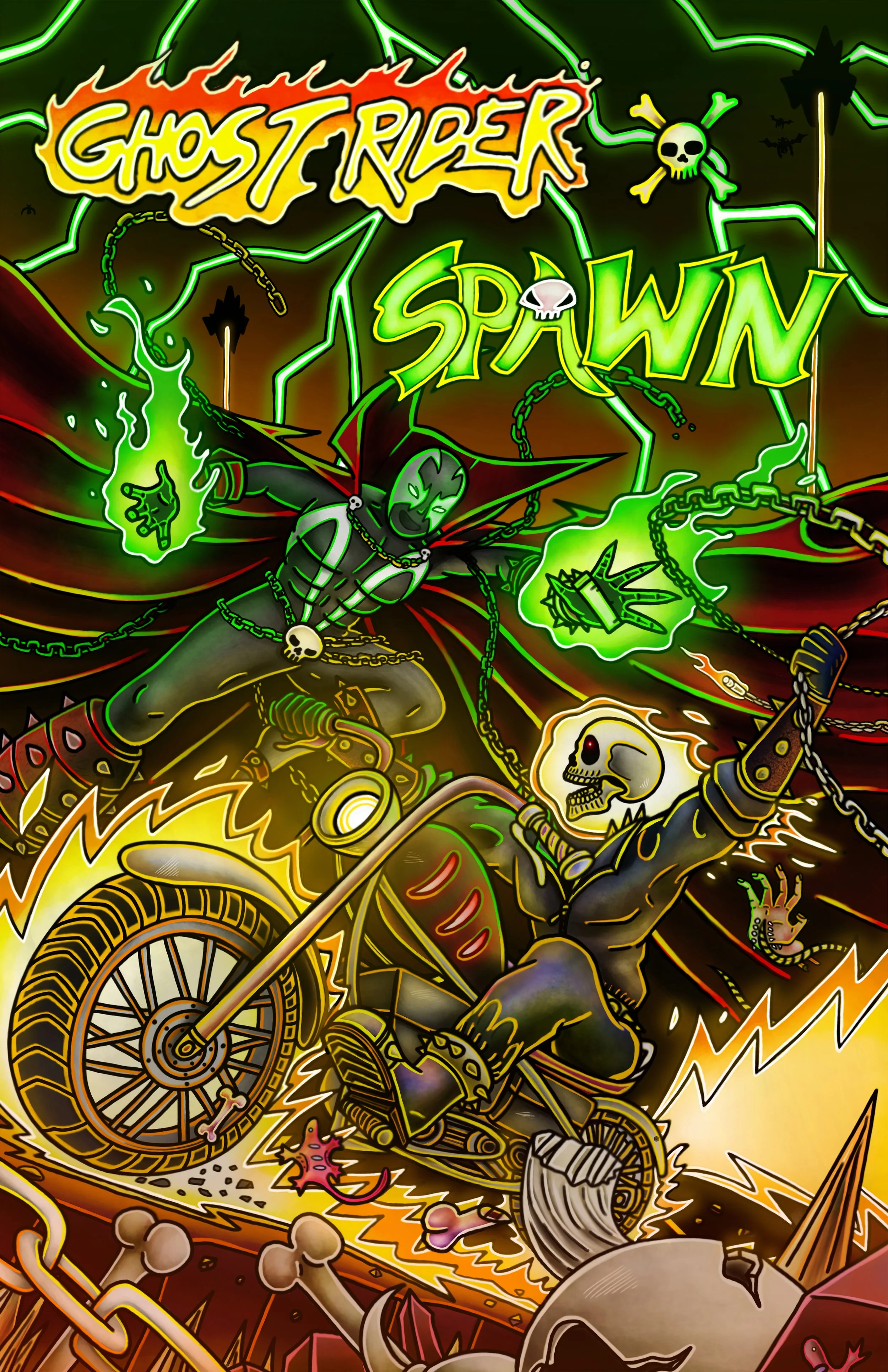 Ghost Rider vs Spawn