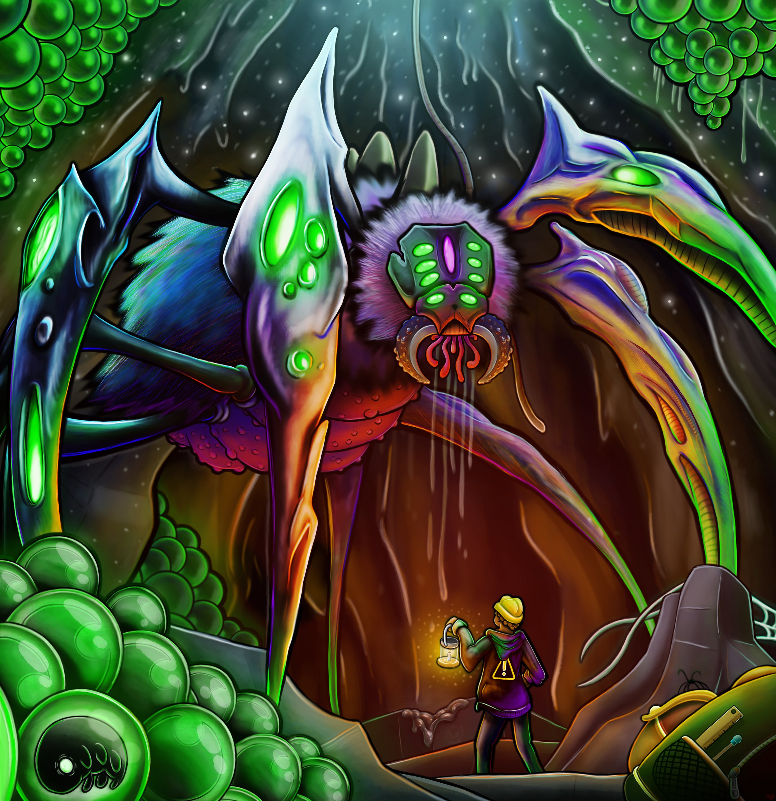 Nuclear Spider (Concept Illustration)