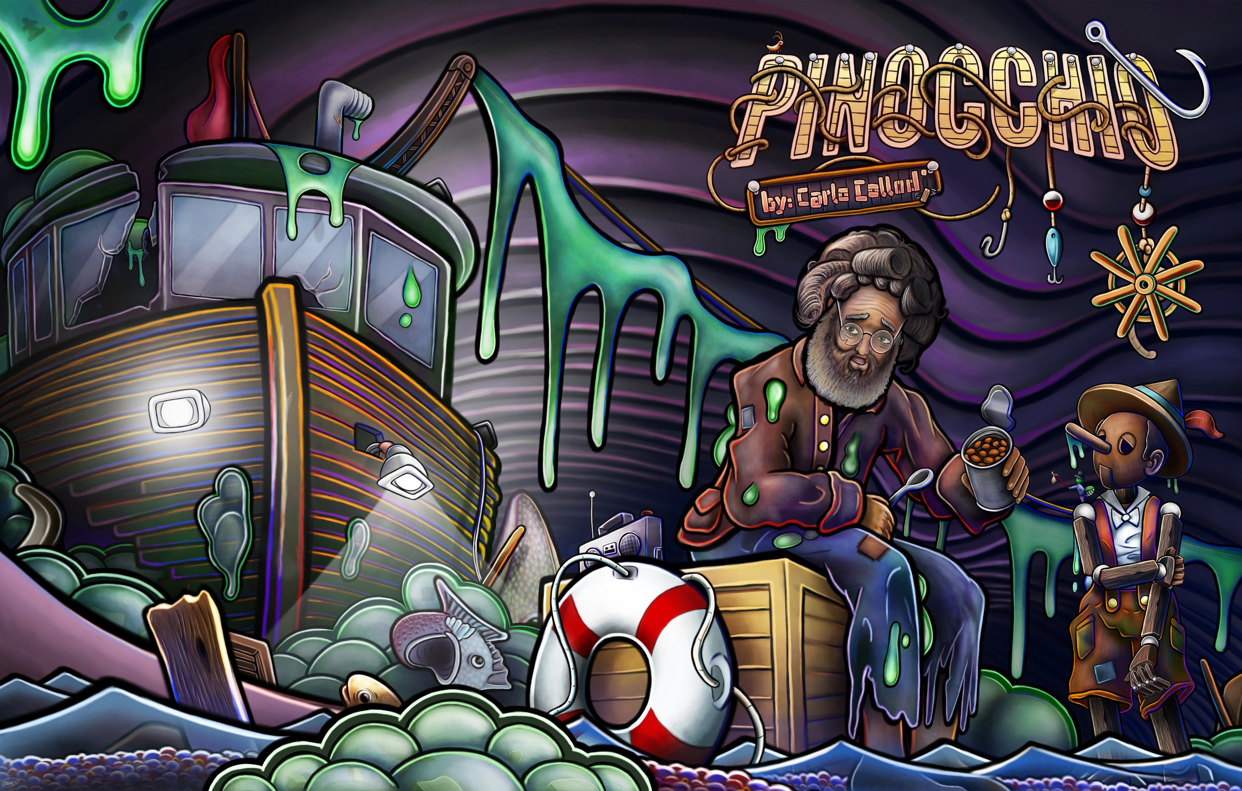 Pinocchio (Comic Book Cover)