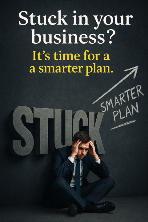 𝐒𝐭𝐮𝐜𝐤 𝐢𝐧 𝐲𝐨𝐮𝐫 𝐛𝐮𝐬𝐢𝐧𝐞𝐬𝐬? 𝐈𝐭’𝐬 𝐭𝐢𝐦𝐞 𝐟𝐨𝐫 𝐚 𝐬𝐦𝐚𝐫𝐭𝐞𝐫 𝐩𝐥𝐚𝐧.