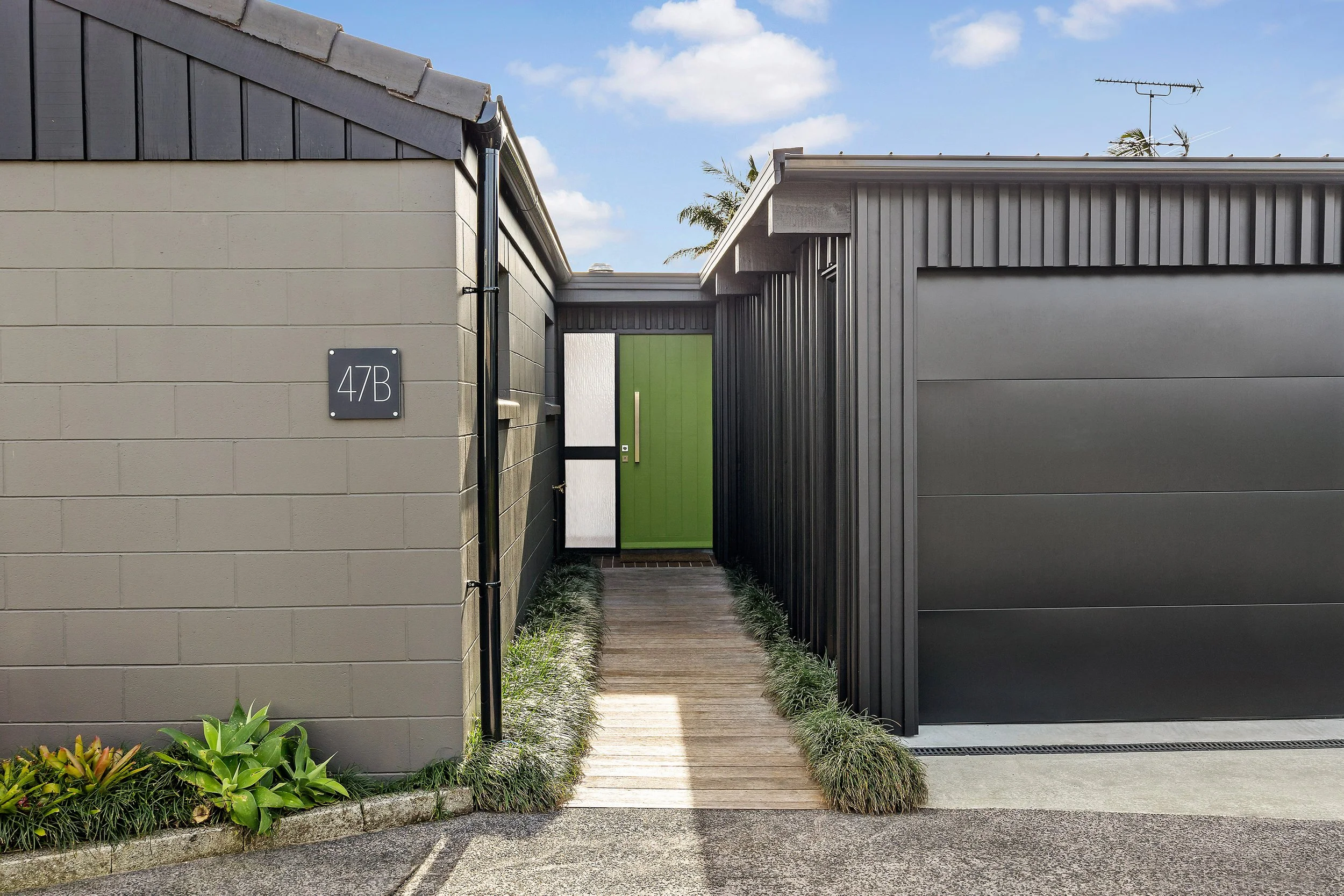 Remodelled garage and entry