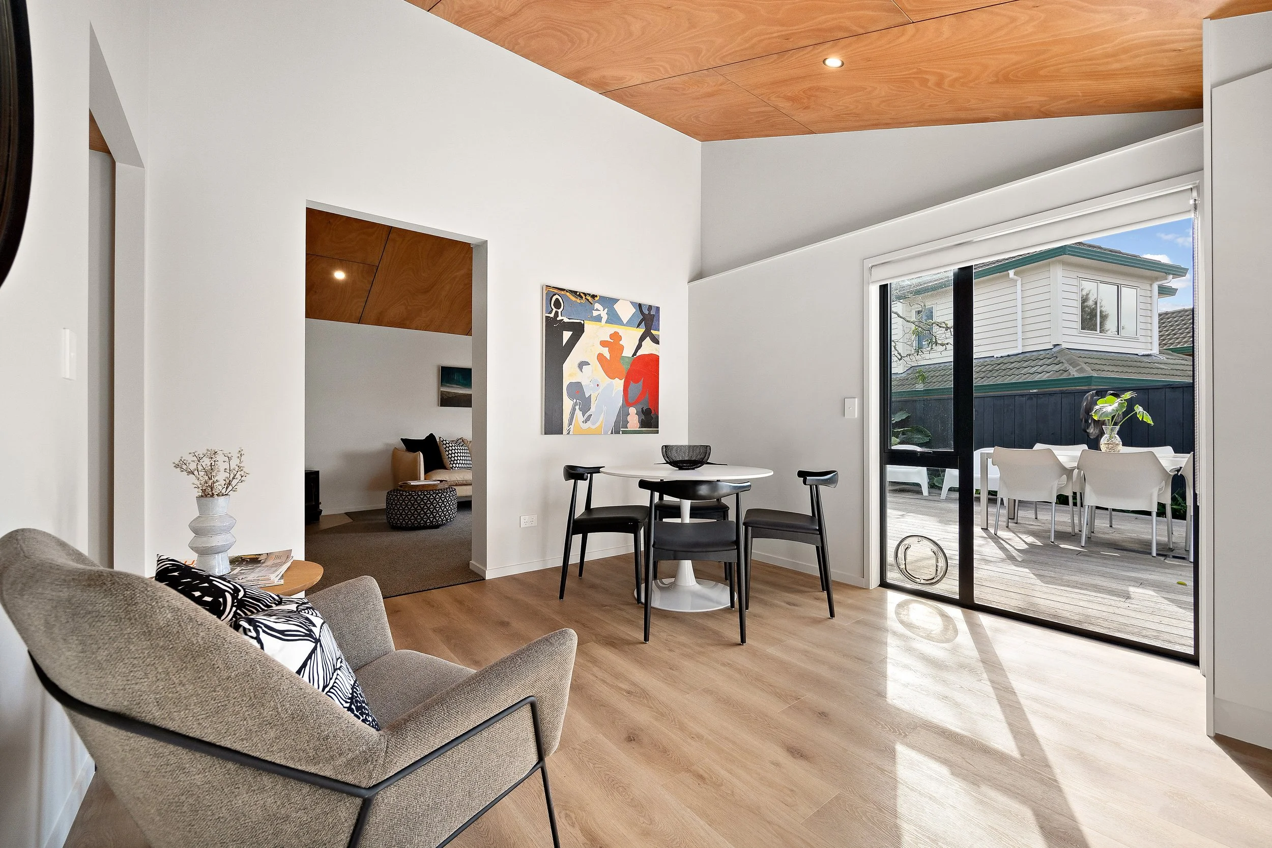 Stylish renovation of mid-century home.