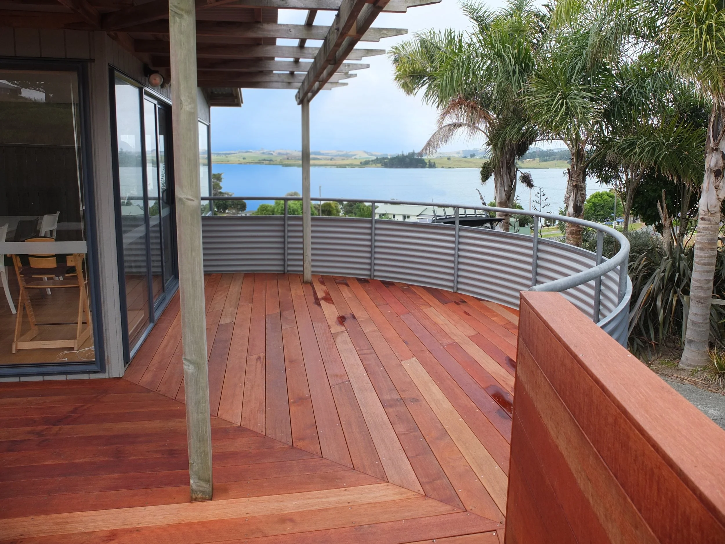 New framing and decking replaces old