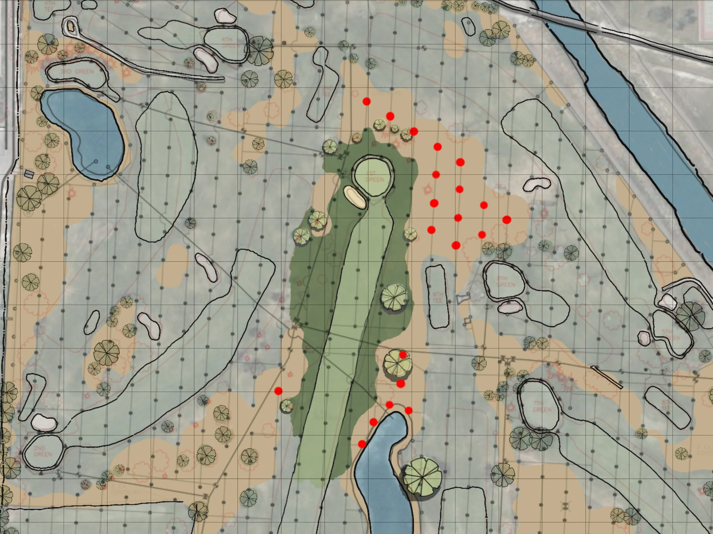 Glendale 1 - Irrigation heads within native areas identified for decommissioning.