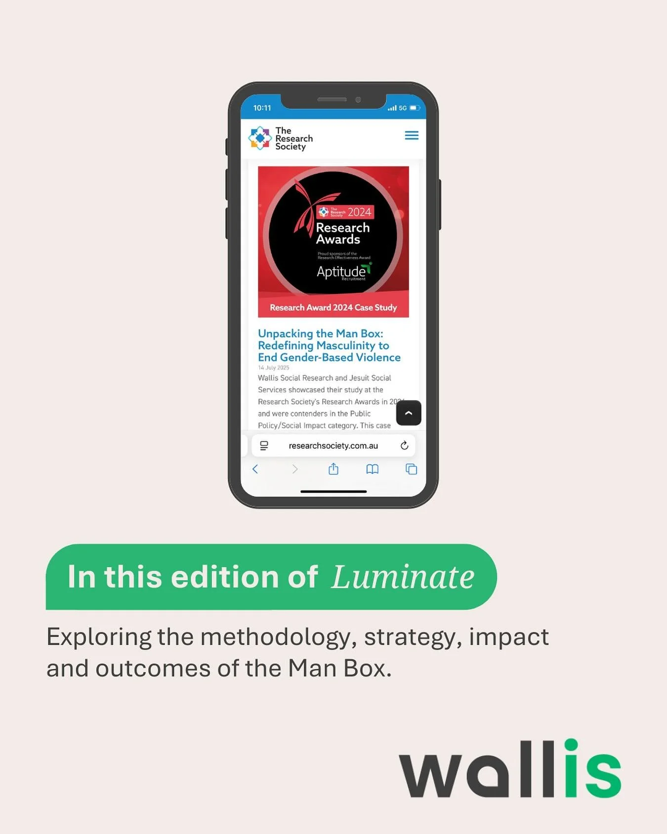 We&rsquo;re honoured to take part in research that keeps discussions going around expectations of masculinity and influence on behaviours and outcomes, such as our work with @jesuitsocialservices on #TheManBox - to check out this story in Luminate, h