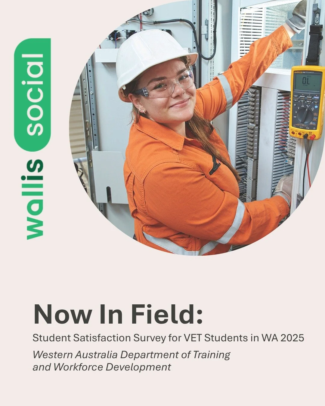 Since 2022, Wallis has been proud to conduct the annual Student Survey for VET students in WA on behalf of the Department of Training and Workforce Development. This survey provides the Department, TAFEs and training providers with useful information