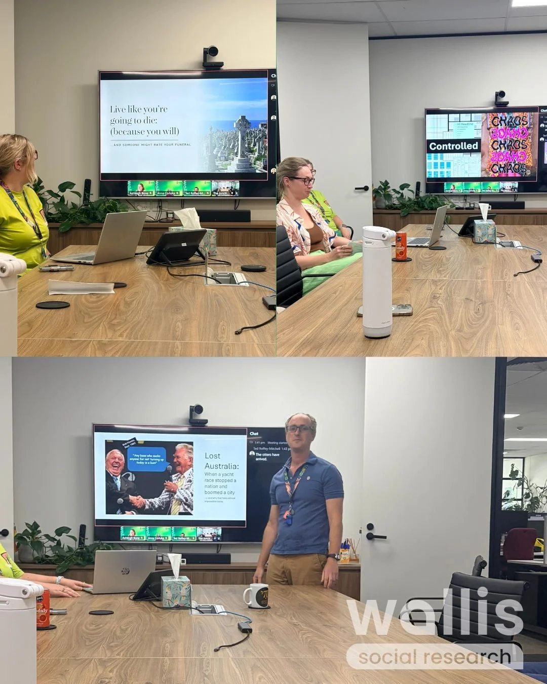 Now in its second year, the Wallis team gathered this afternoon for Sub-5 Feb. Inspired by the three-minute thesis format, team members volunteer to present on a topic they&rsquo;re passionate about, putting their presenting skills and PowerPoint pro