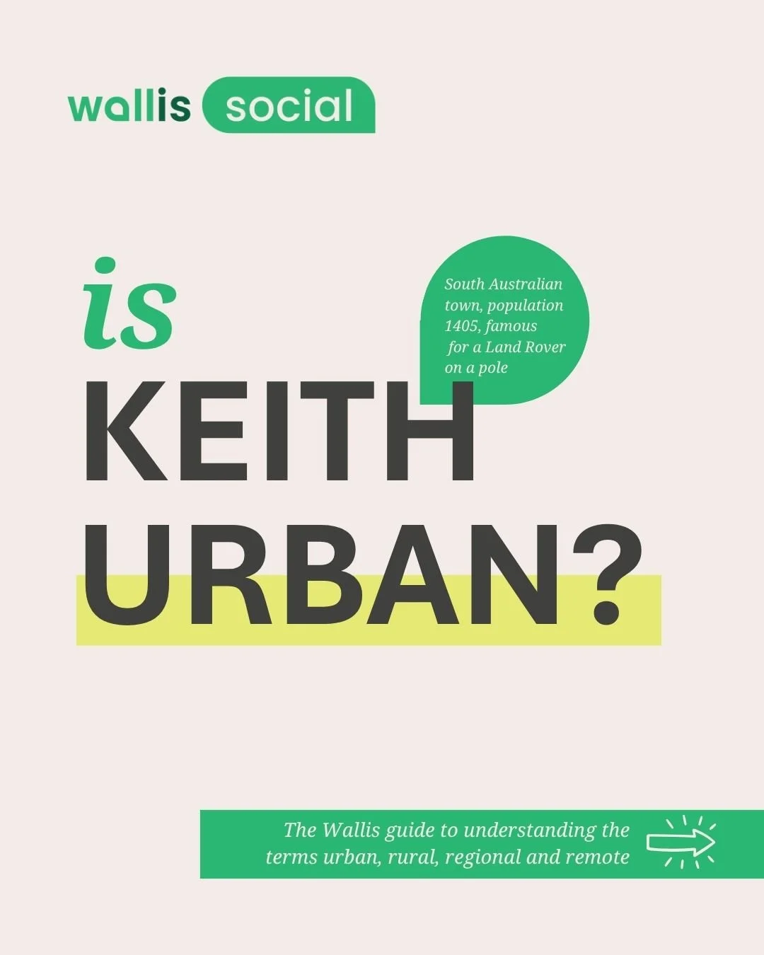Ever wondered how a place is classified? This quick Wallis explainer breaks down the difference between urban and rural, regional and remote classifications; and why they matter when it comes to the collection of key insights&hellip; and not a guitar