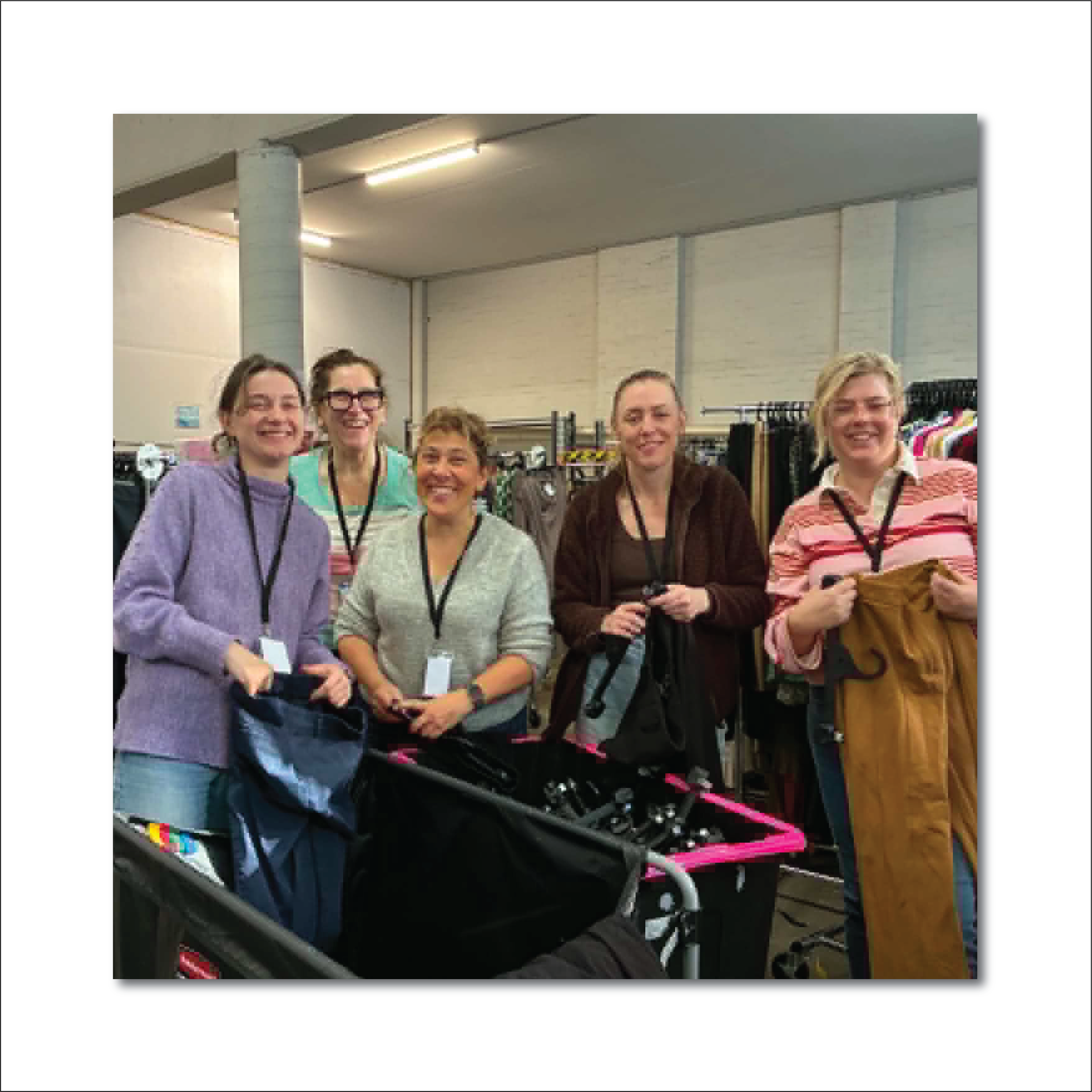 Wallis volunteers at Fitted for Work 