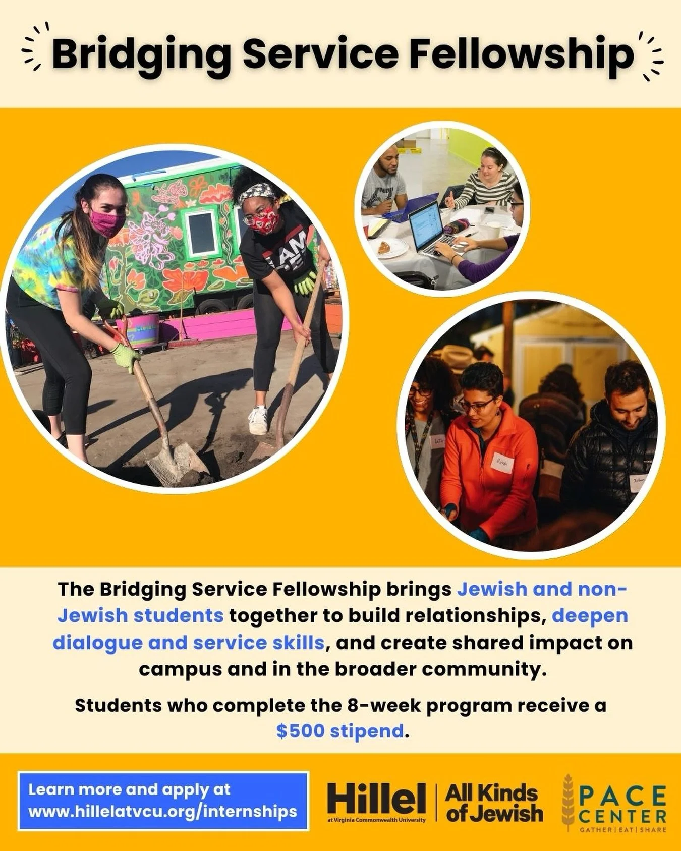 This year become a bridge builder: Join the Bridging Service Fellowship with @repairtheworld and @hillelintl. Fellows will connect with other students to learn skills for holding difficult conversations and build relationships through dialogue and vo