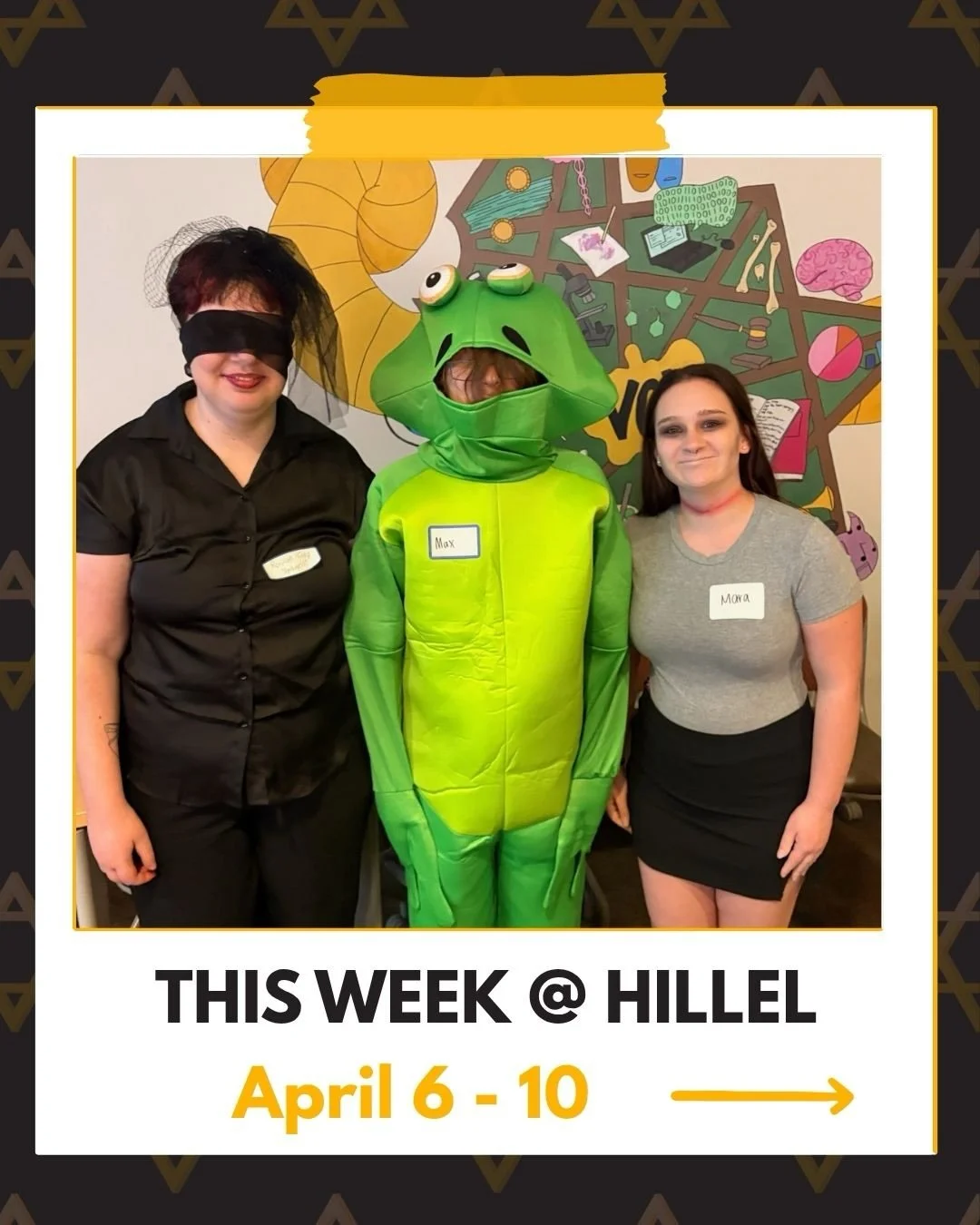 See you this week for our Bagel Break (Matzah Edition) and our Pizza Party Shabbat! 🍕