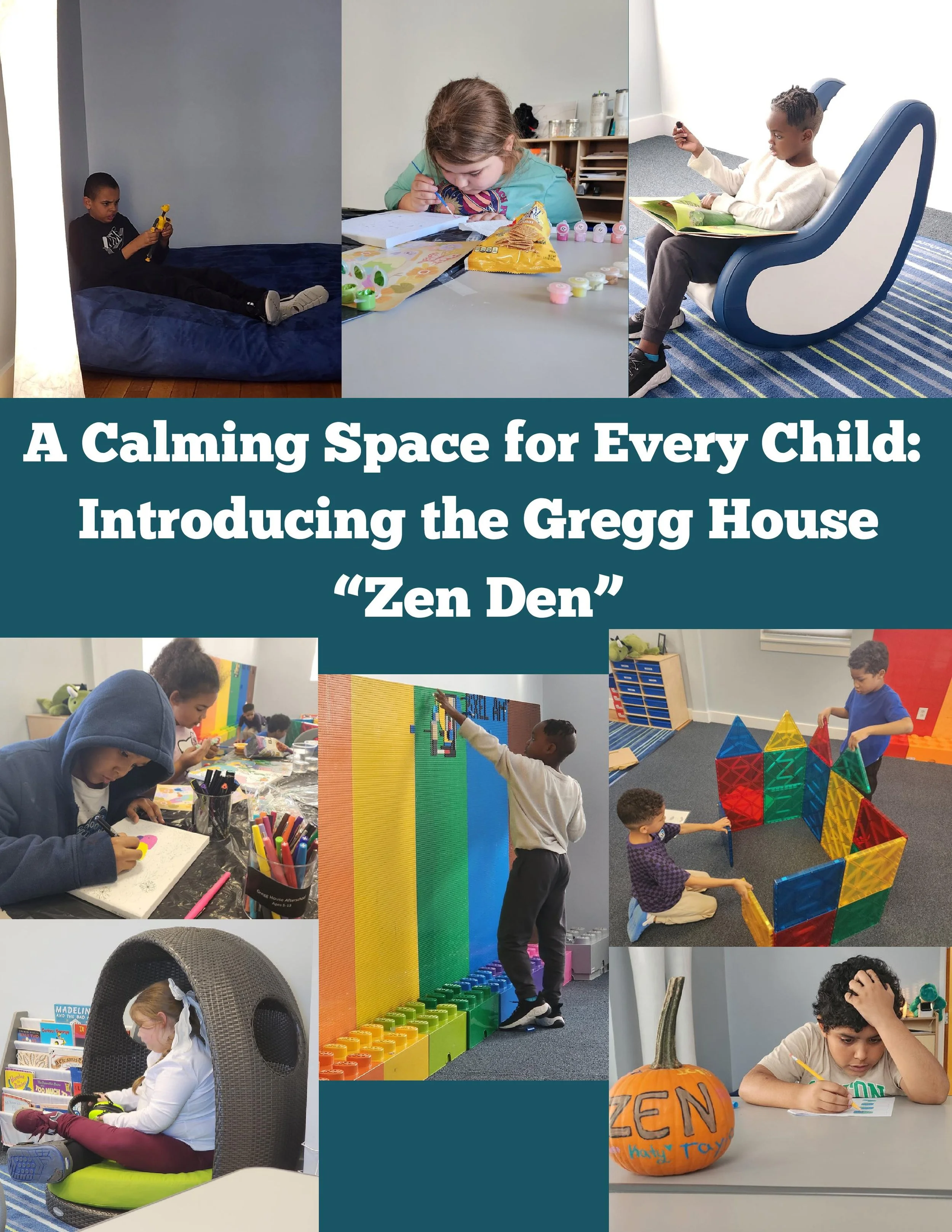 collage of kids enjoying the space