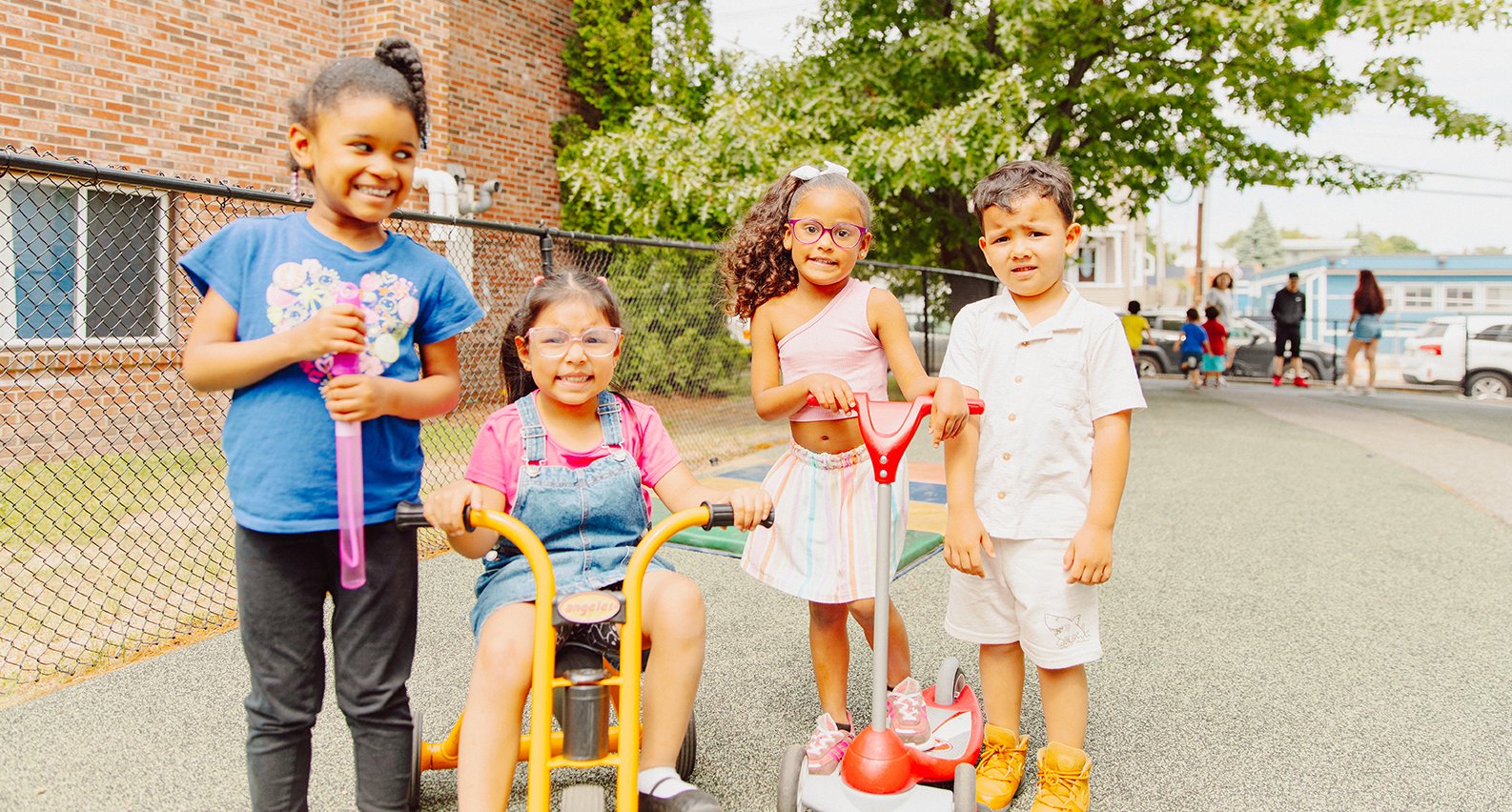 Kids playing outside
